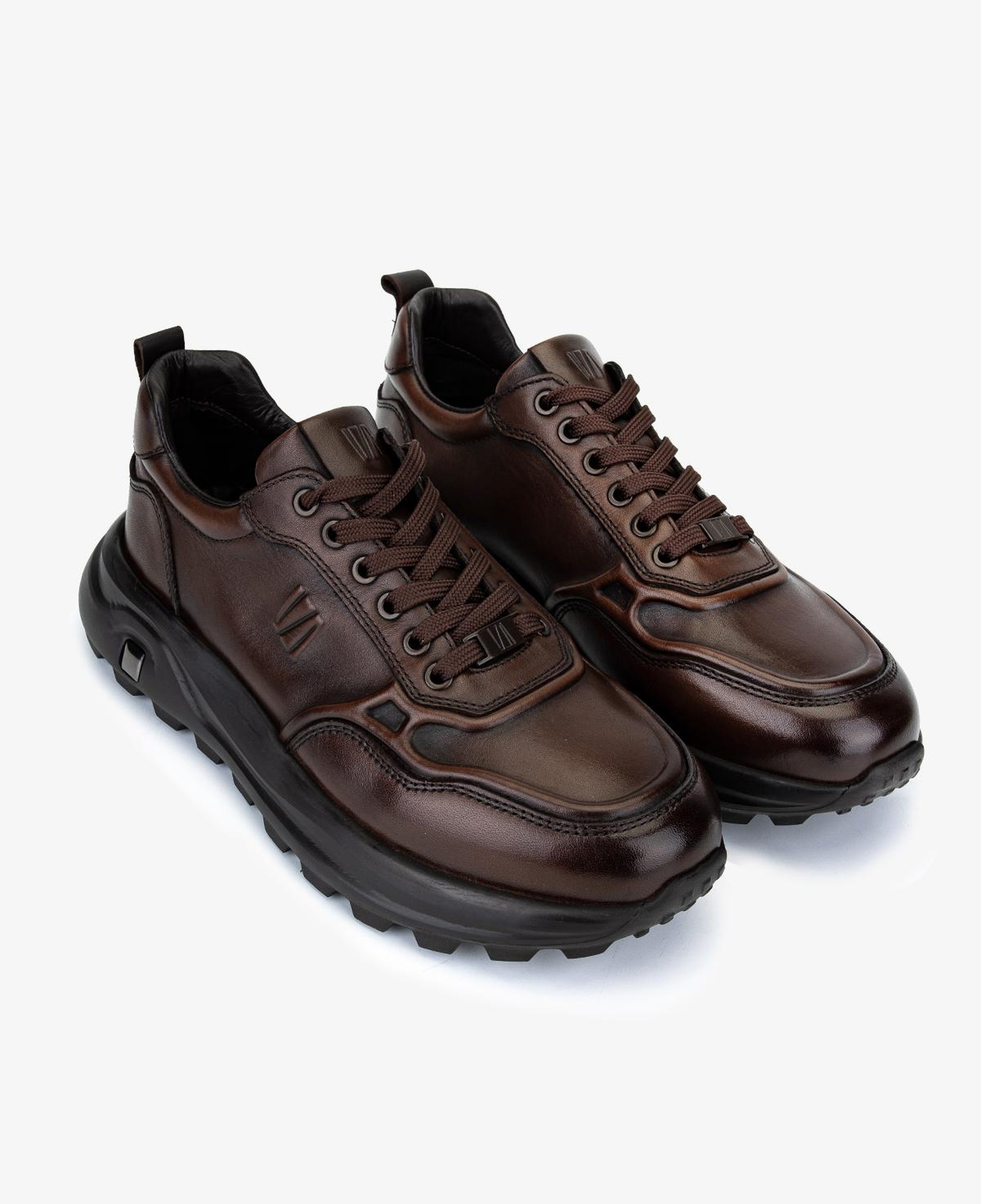 Valmenti Erkek Hakiki Deri Kahverengi Sneakers & Spor Ayakkabı