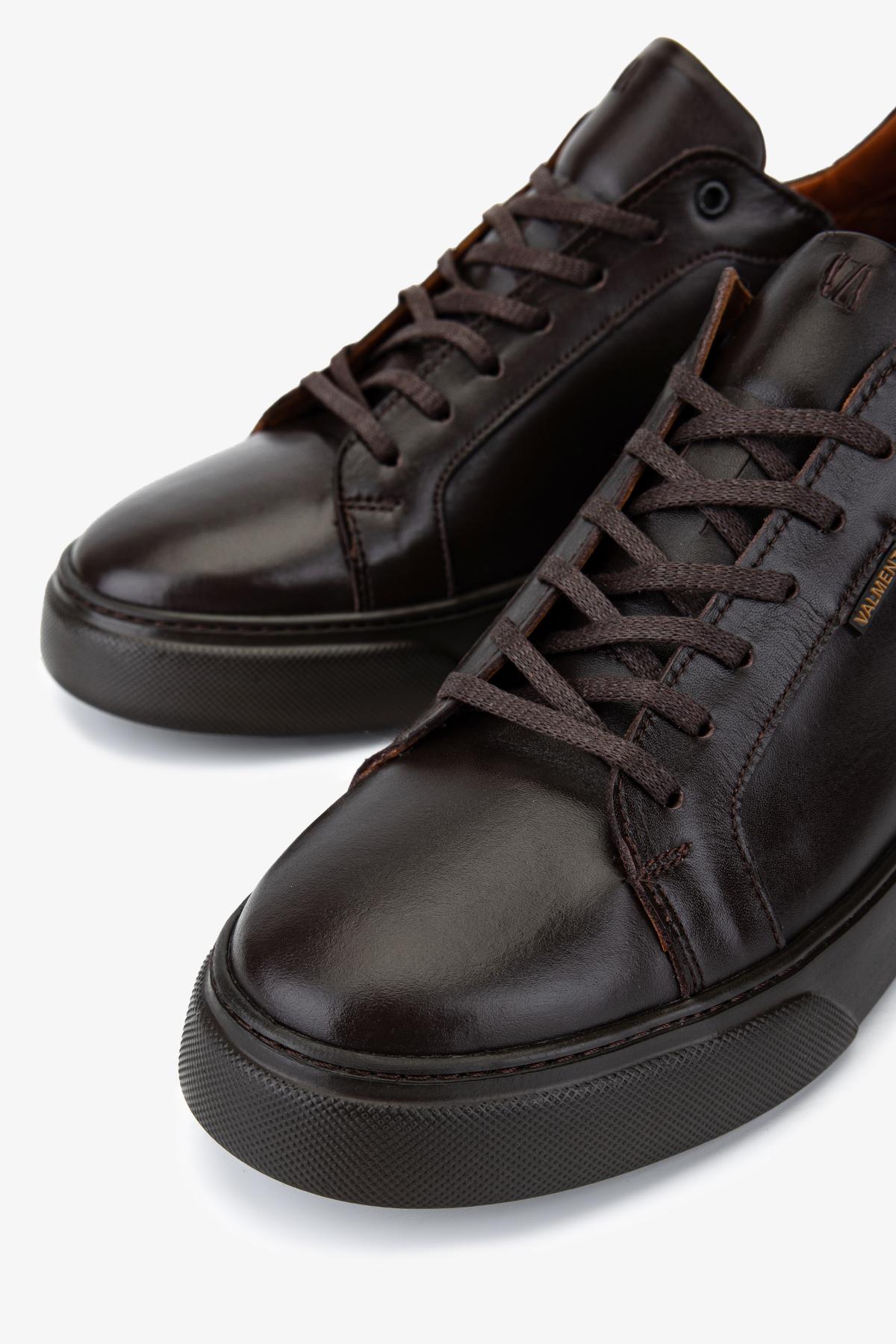 Valmenti Erkek Hakiki Deri Kahverengi Sneakers & Spor Ayakkabı