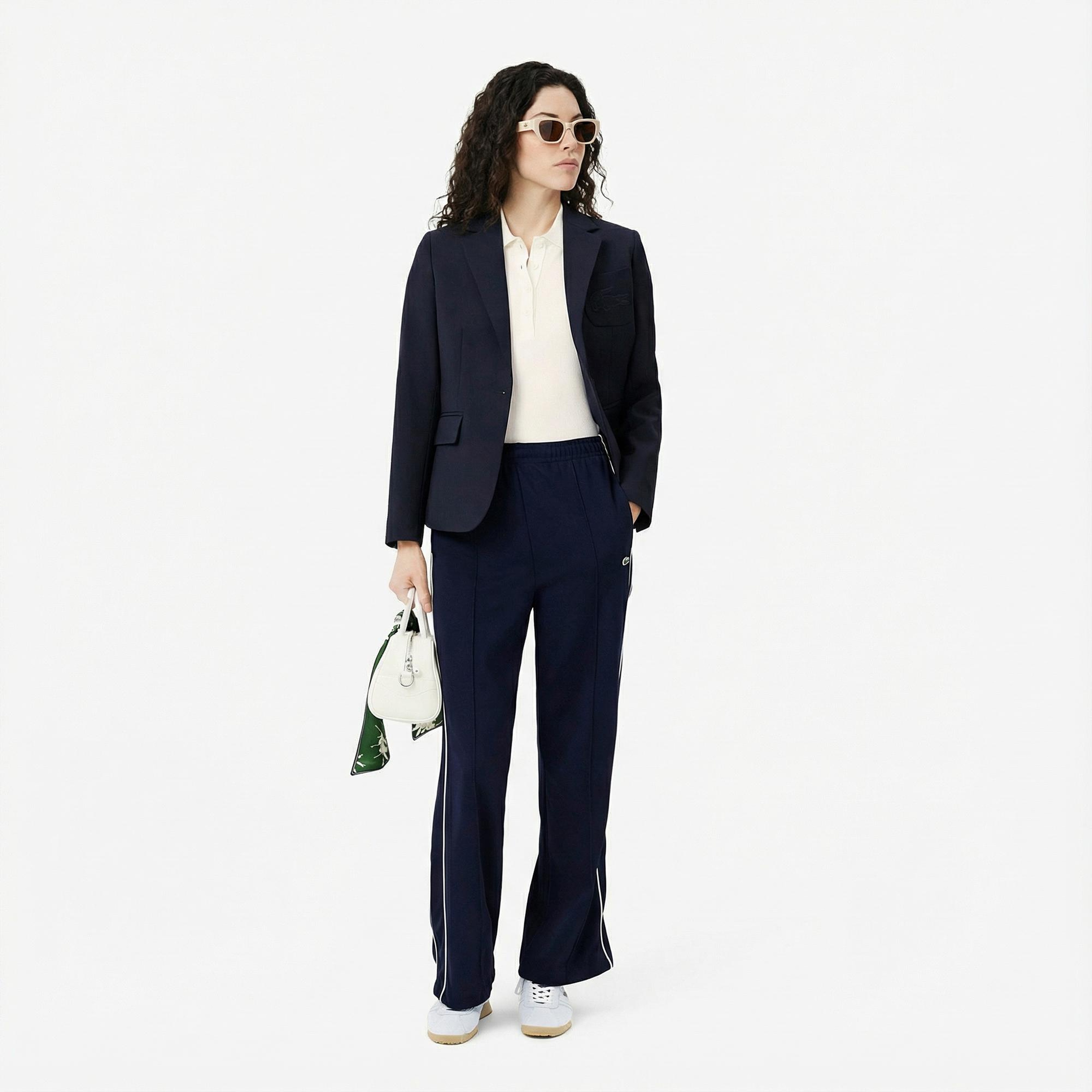 Lacoste L.12.D Kadın Slim Fit Beyaz Polo