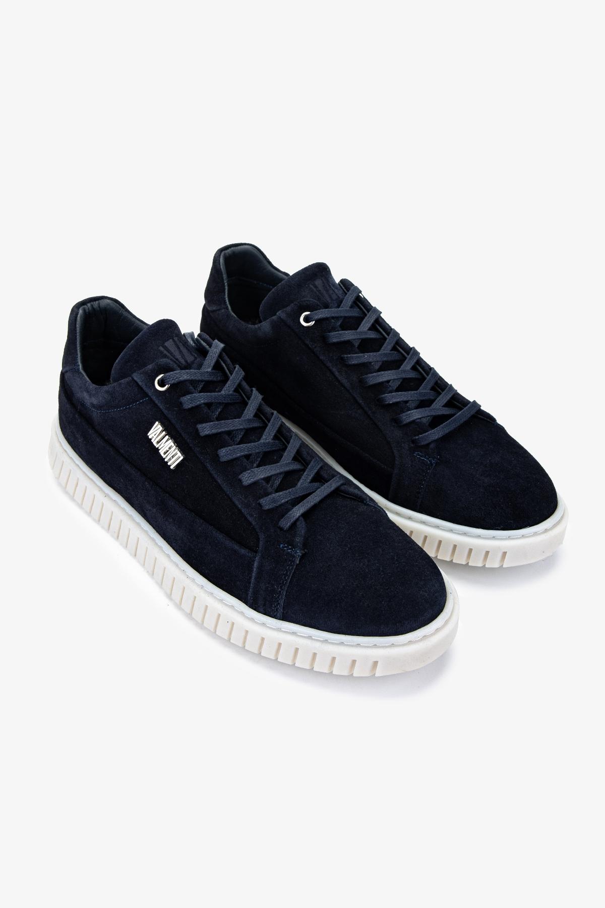 Valmenti Erkek Hakiki Deri Lacivert Süet Sneakers & Spor Ayakkabı