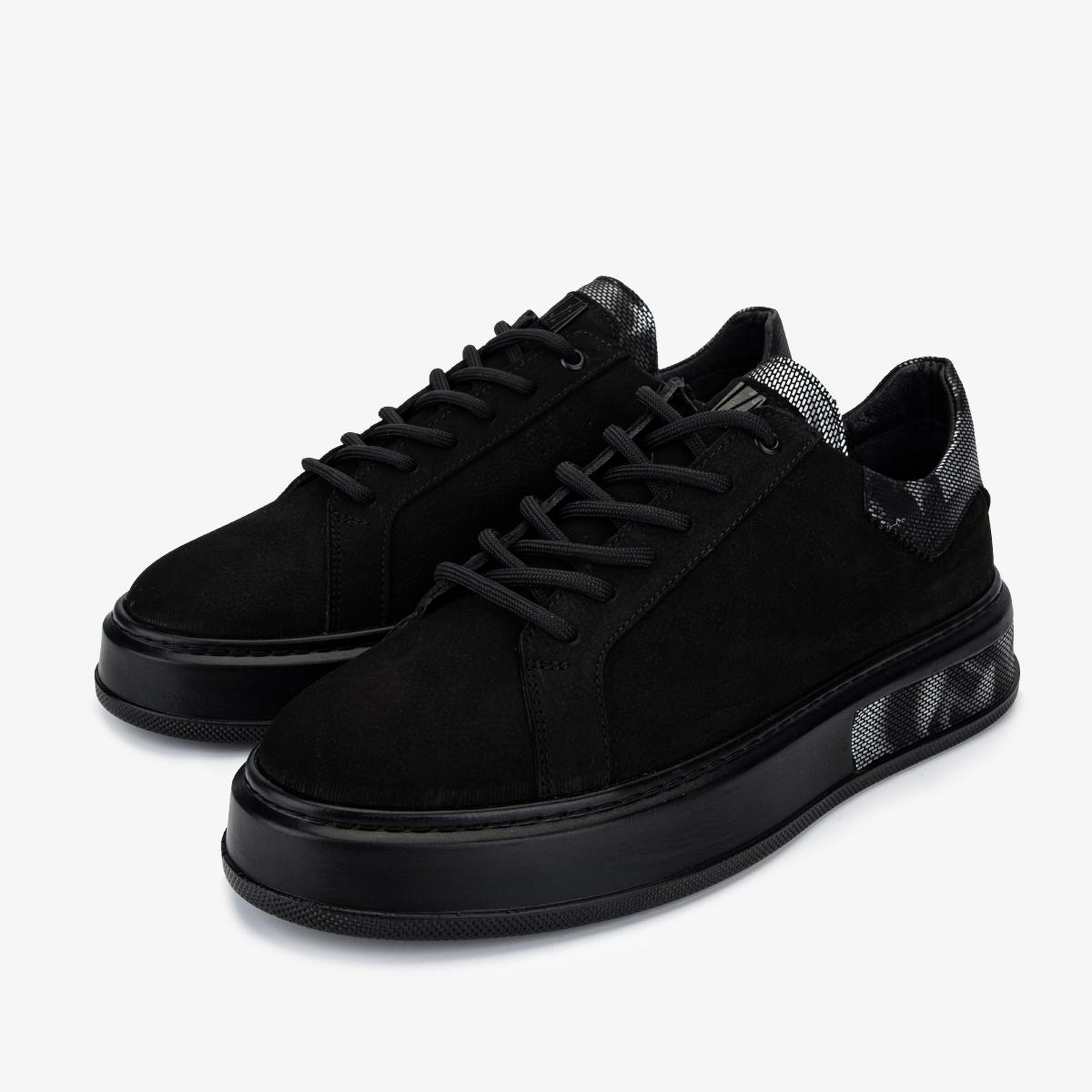 Valmenti Erkek Hakiki Deri Siyah Sneakers & Spor Ayakkabı