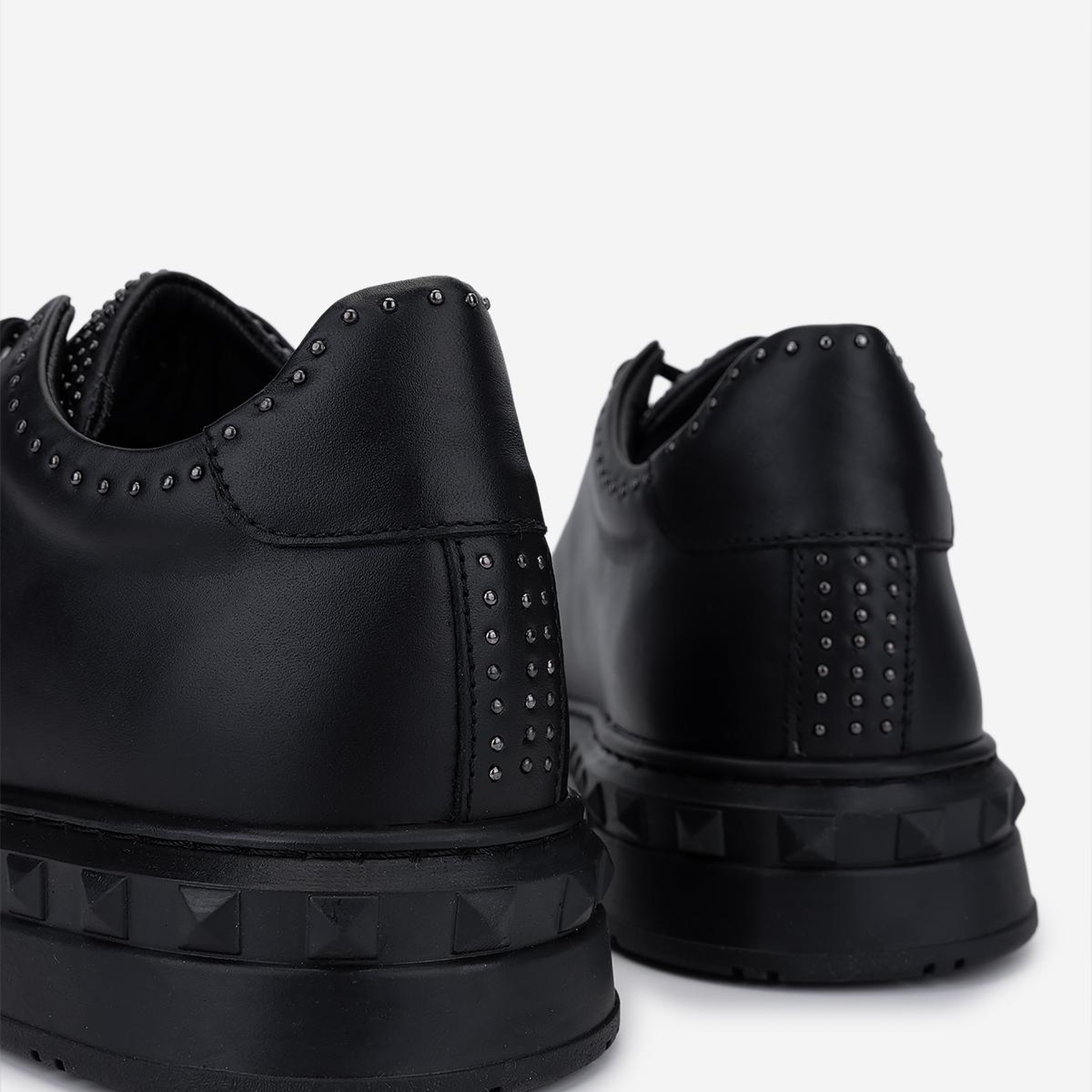 Valmenti Erkek Hakiki Deri Siyah Sneakers & Spor Ayakkabı