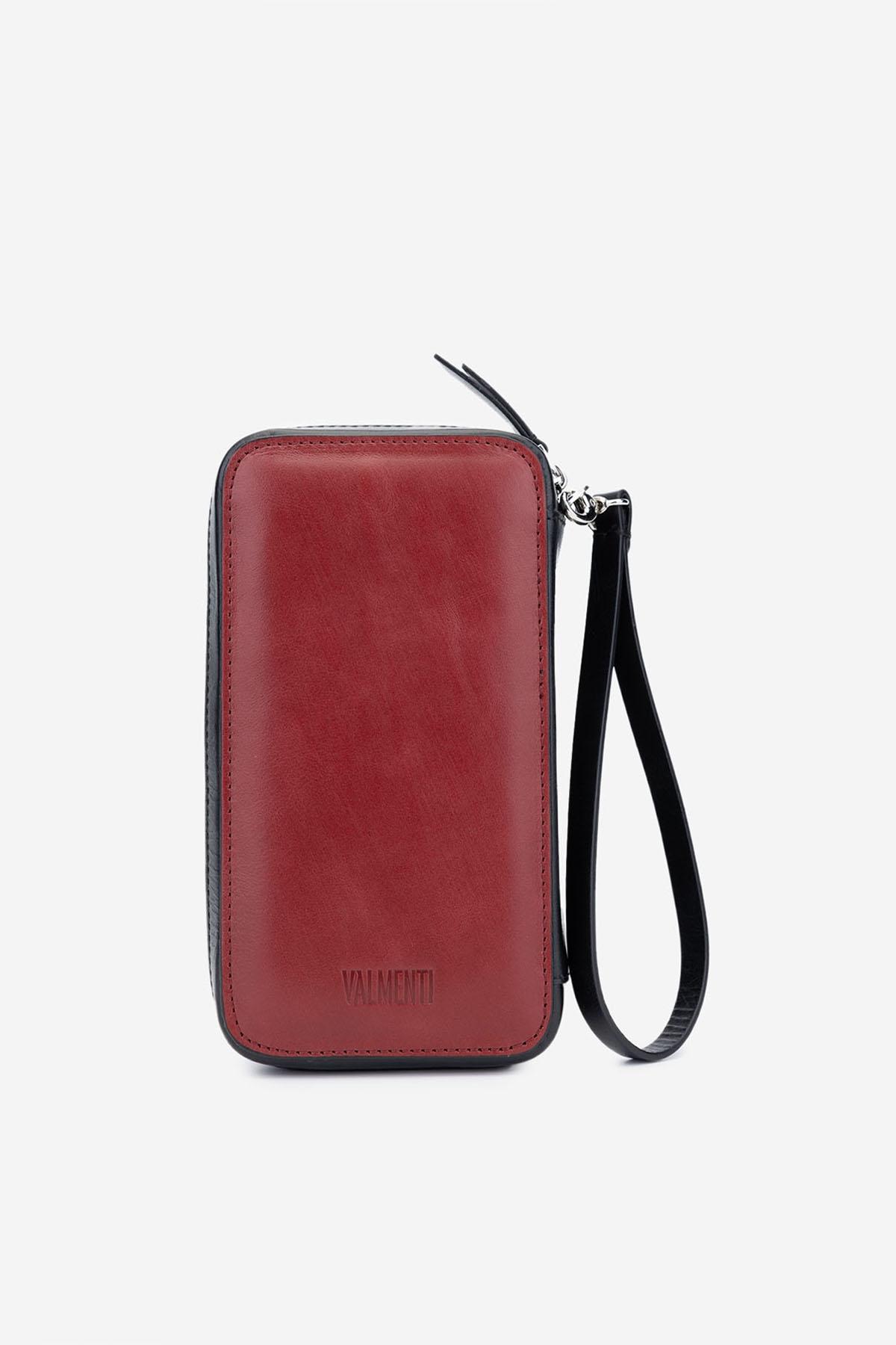 Valmenti Erkek Hakiki Deri Gri El Çantası