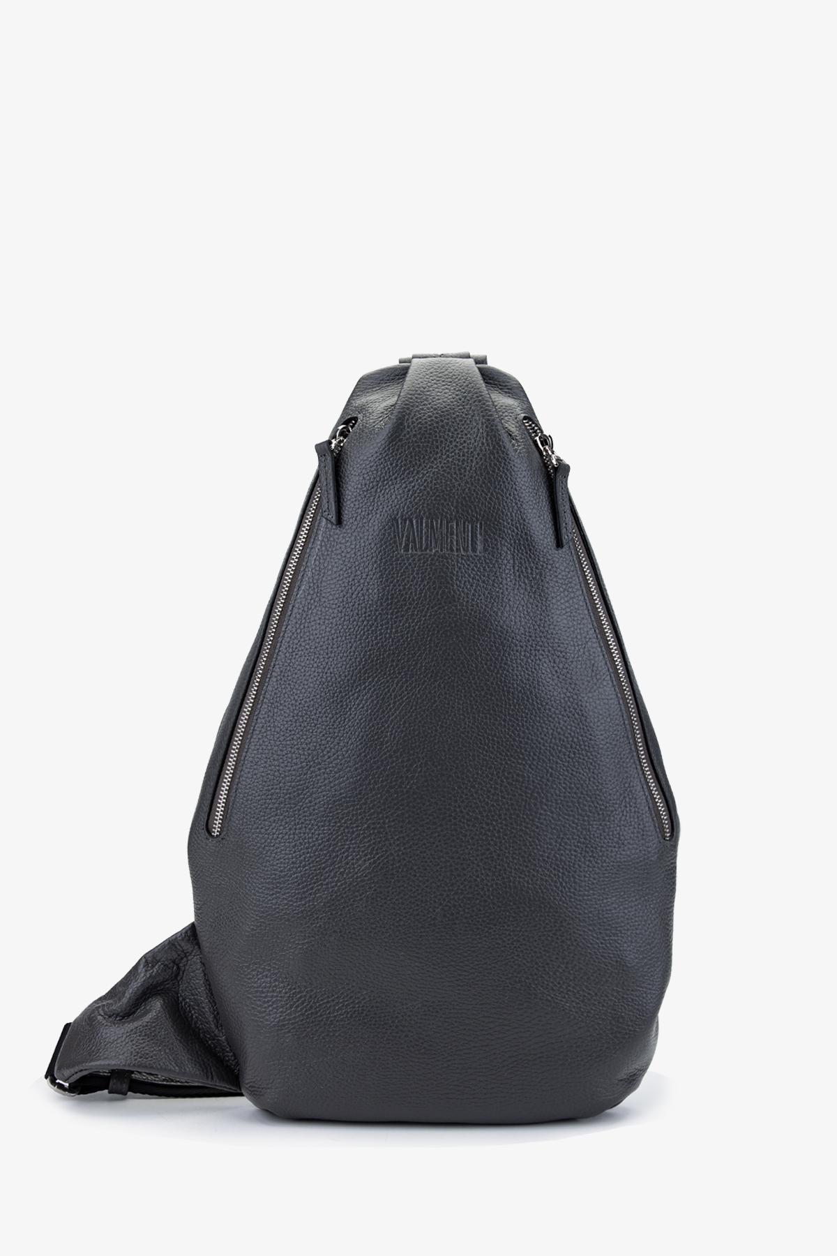 Valmenti Erkek Hakiki Deri Gri Body Bag Çanta