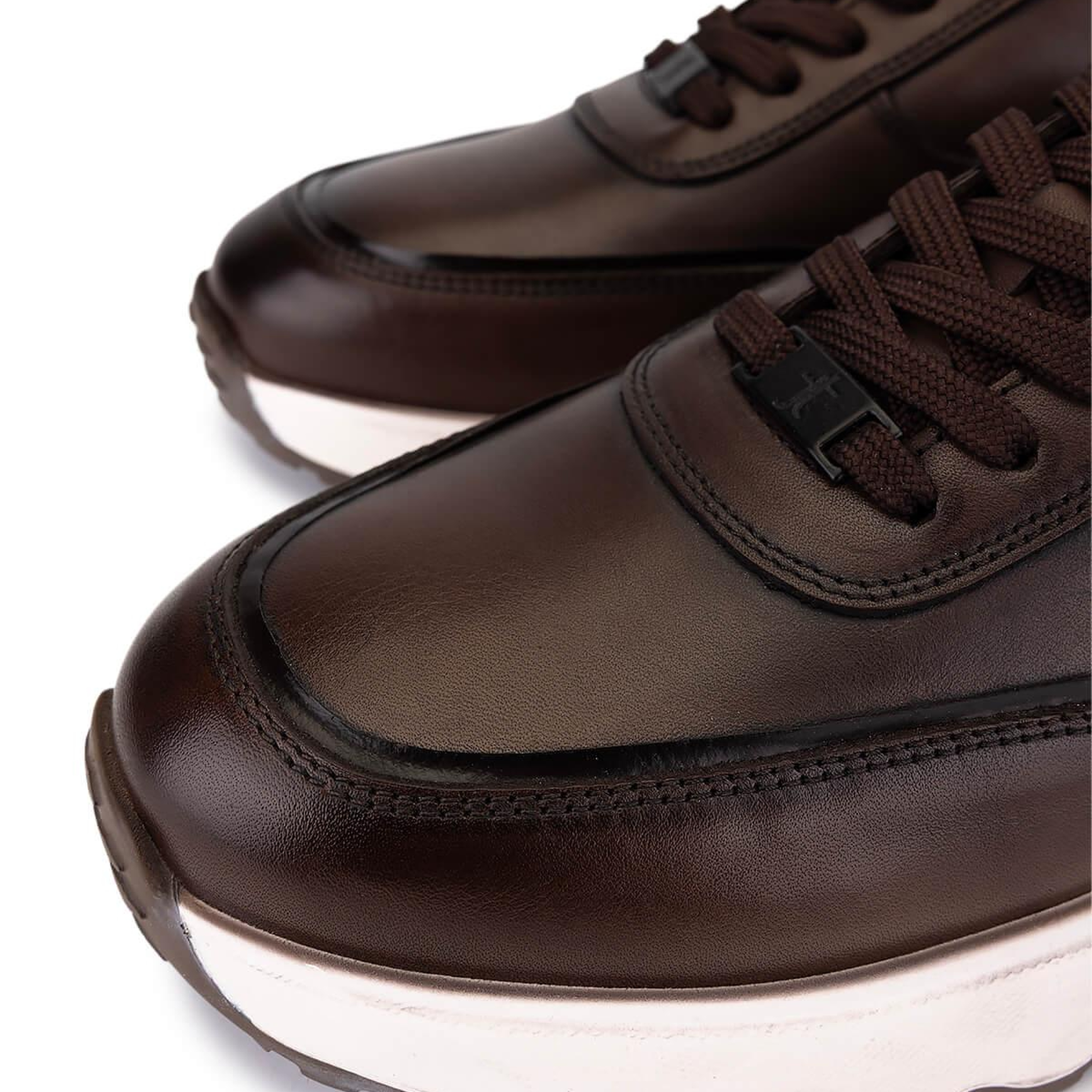 Tamer Tanca Erkek Hakiki Deri Kahverengi Sneakers & Spor Ayakkabı