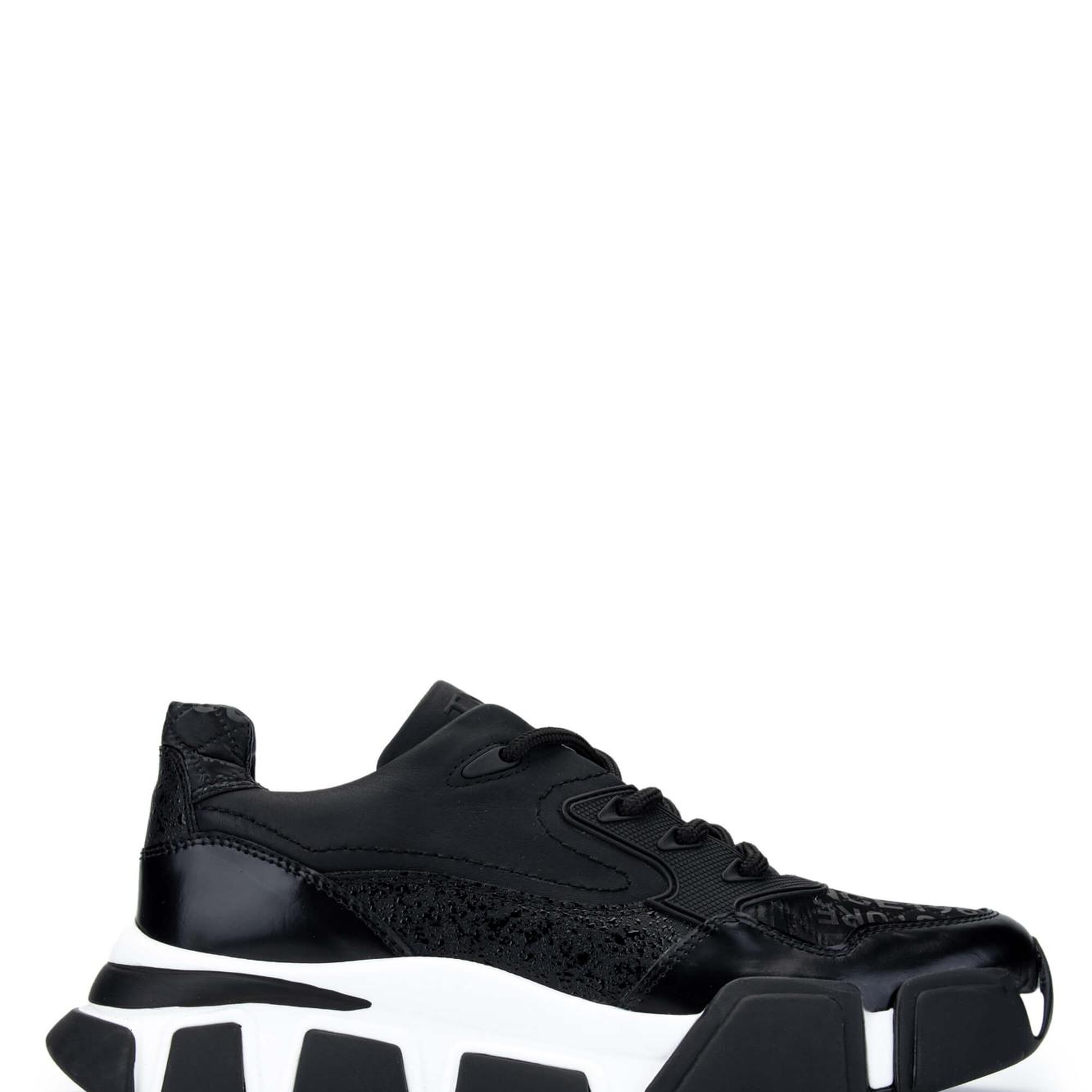 Tamer Tanca Erkek Hakiki Deri Siyah Sneakers & Spor Ayakkabı