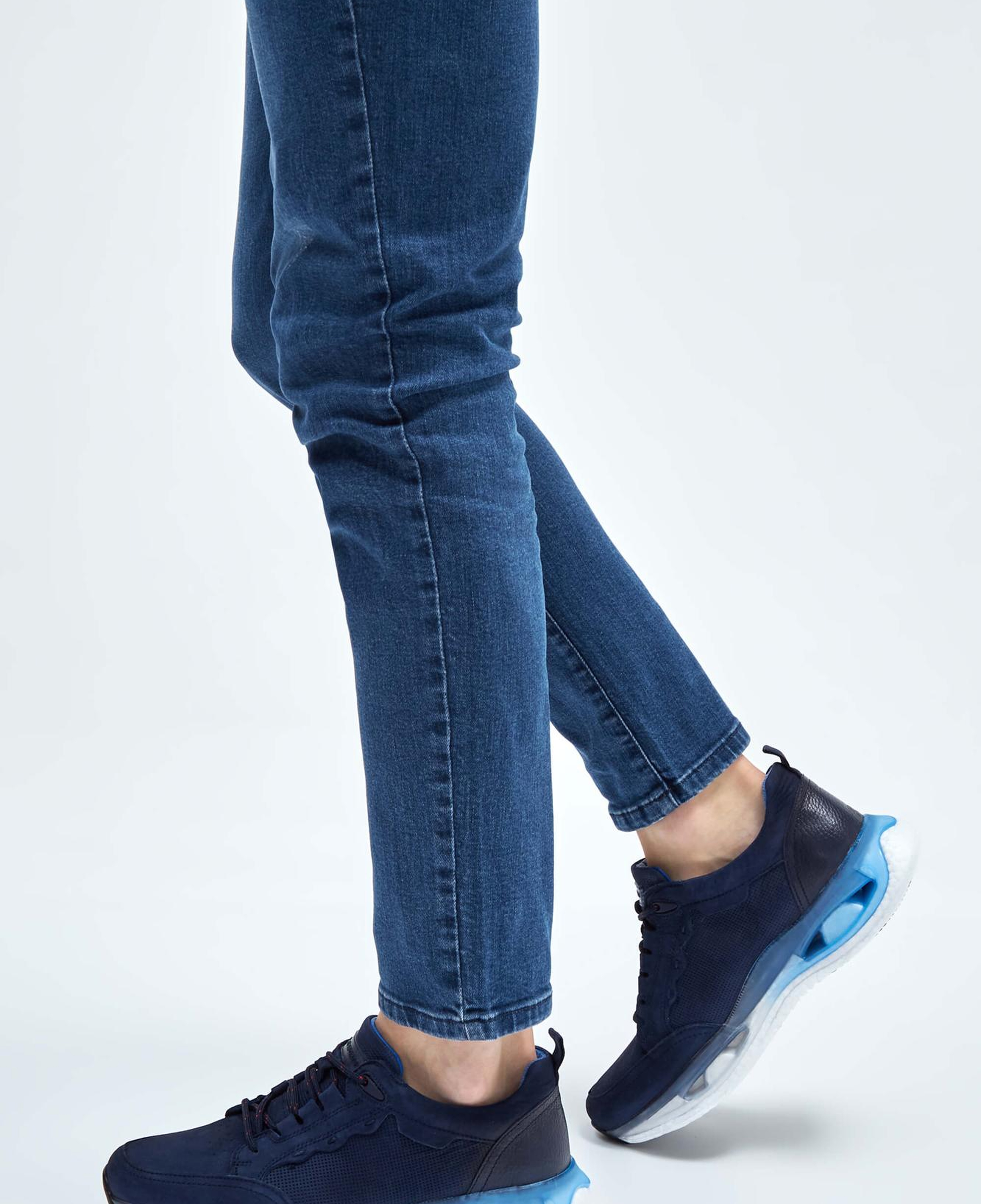 Tamer Tanca Erkek Hakiki Deri Lacivert Nubuk Sneakers & Spor Ayakkabı