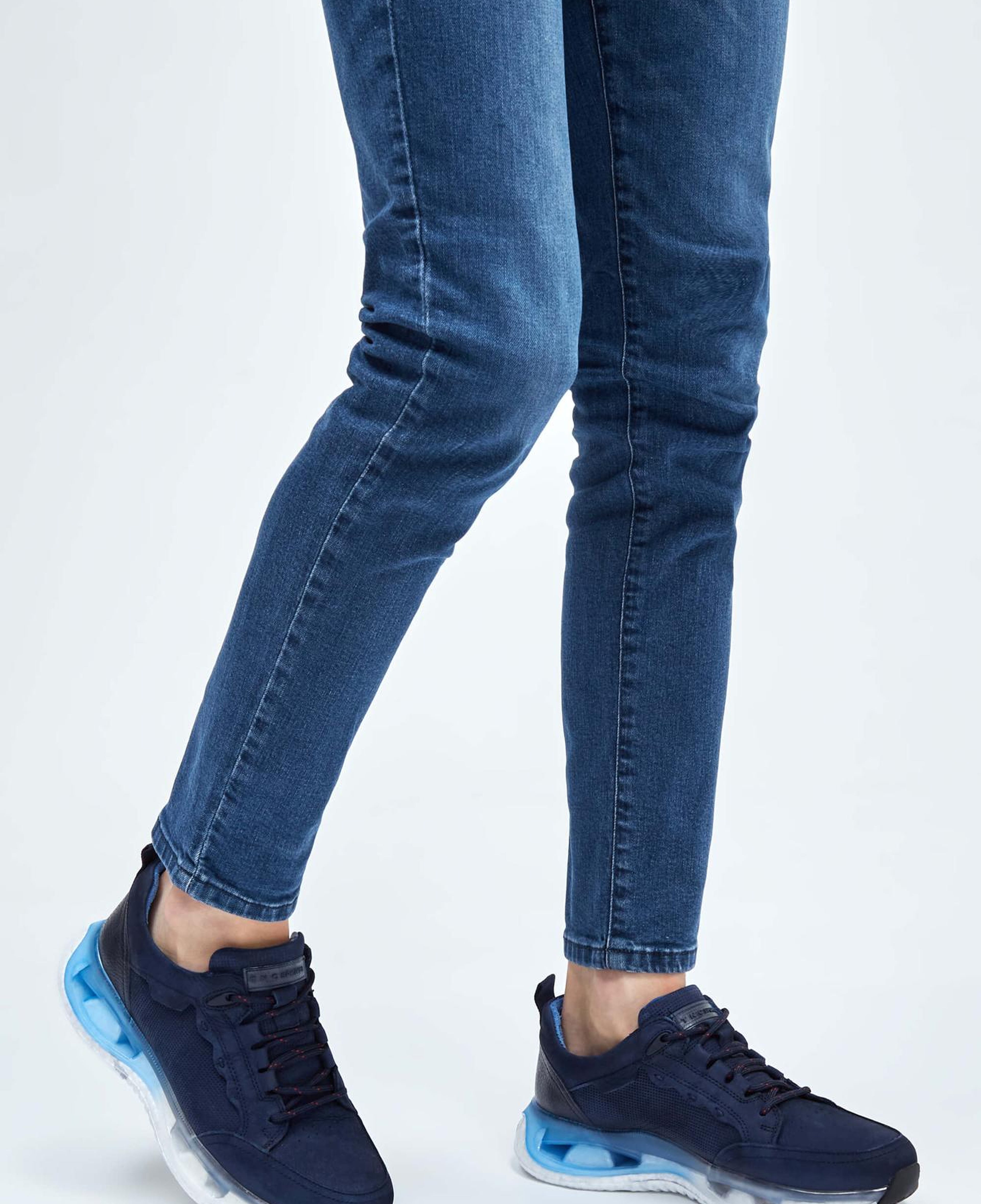 Tamer Tanca Erkek Hakiki Deri Lacivert Nubuk Sneakers & Spor Ayakkabı