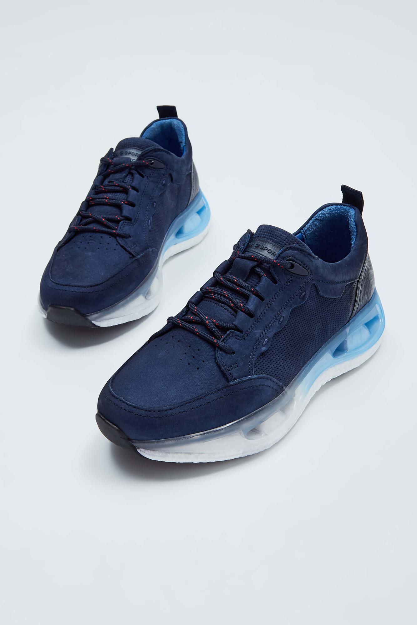 Tamer Tanca Erkek Hakiki Deri Lacivert Nubuk Sneakers & Spor Ayakkabı