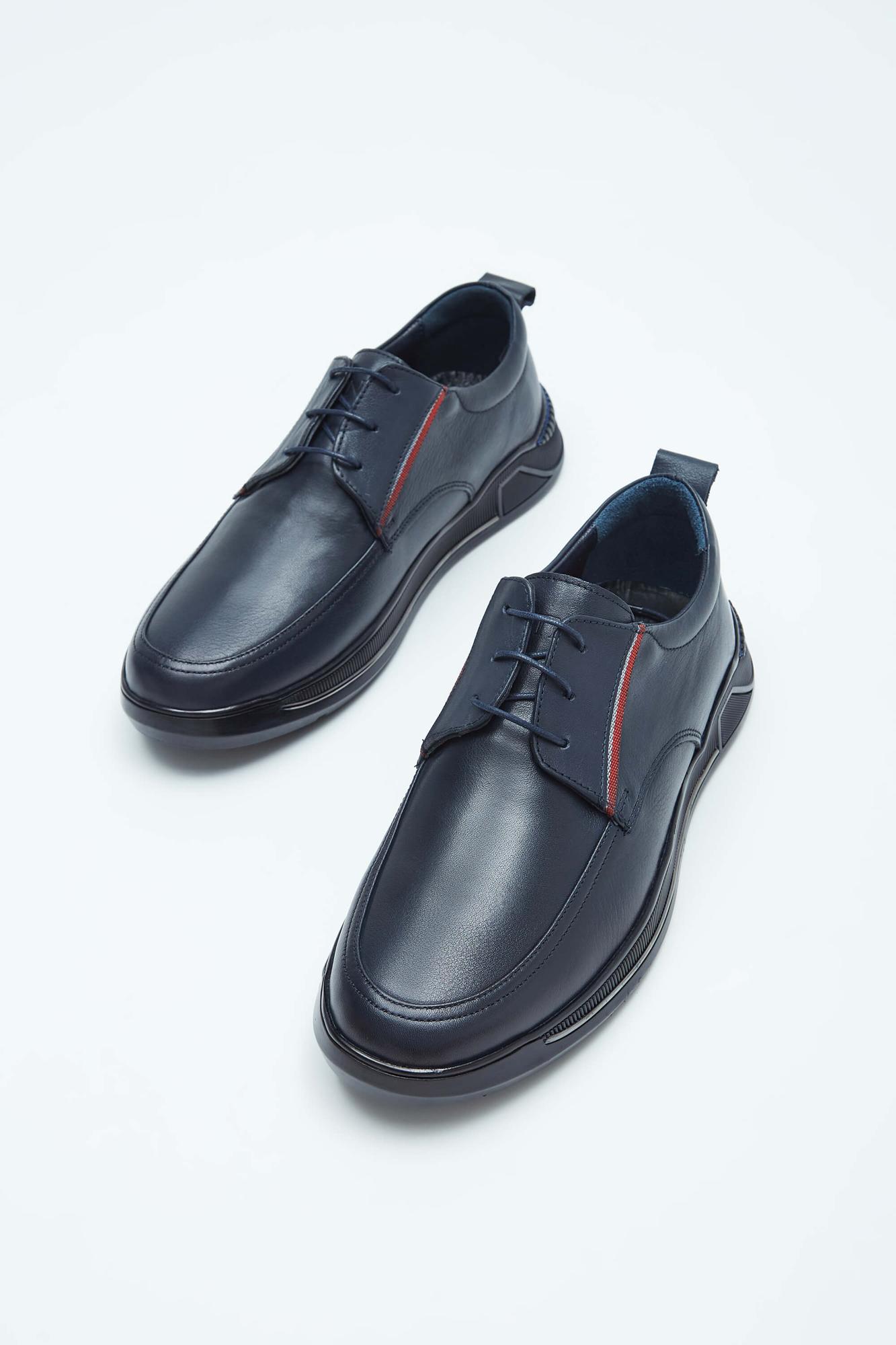 Tamer Tanca Erkek Hakiki Deri Lacivert Sneakers & Spor Ayakkabı