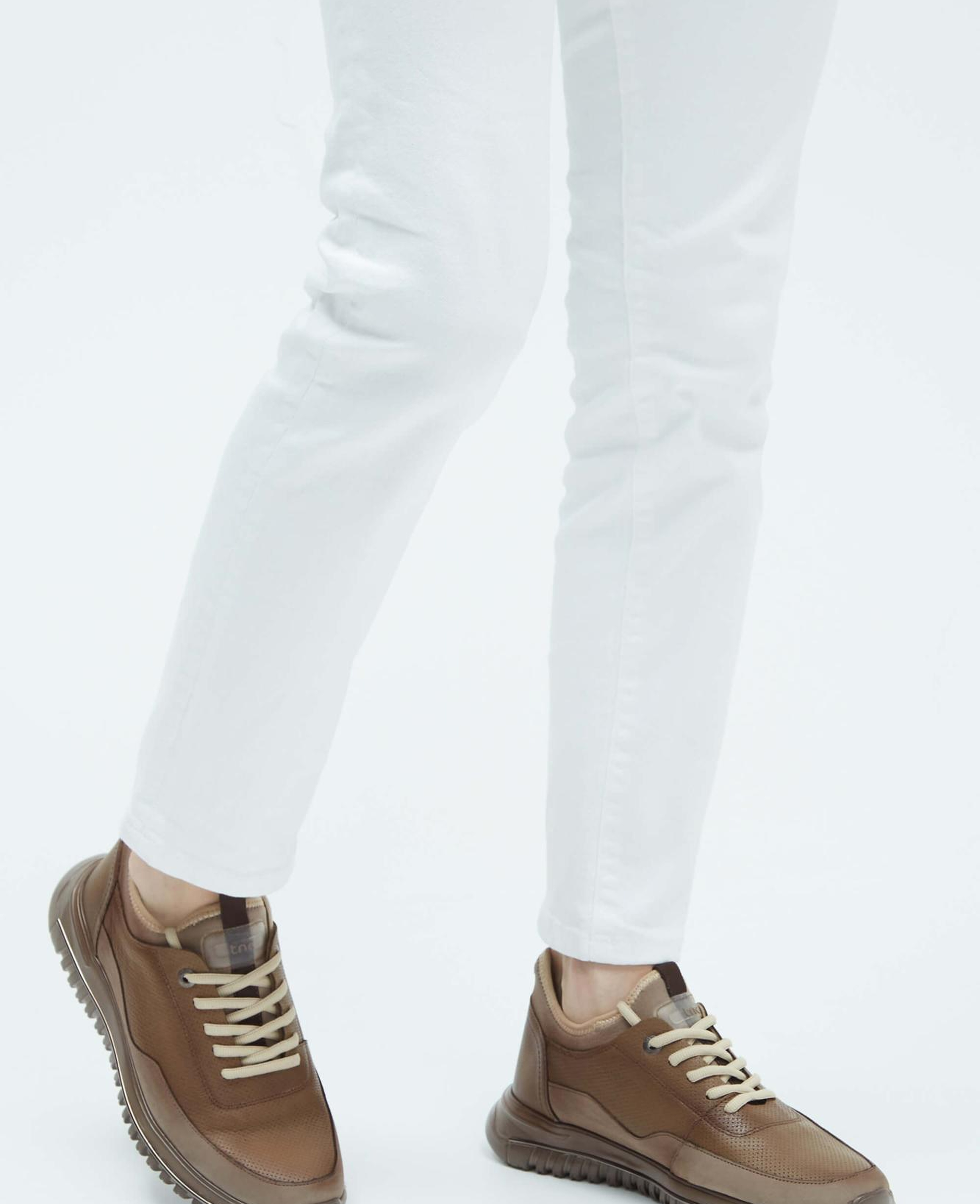 Tamer Tanca Erkek Hakiki Deri Vizon Sneakers & Spor Ayakkabı