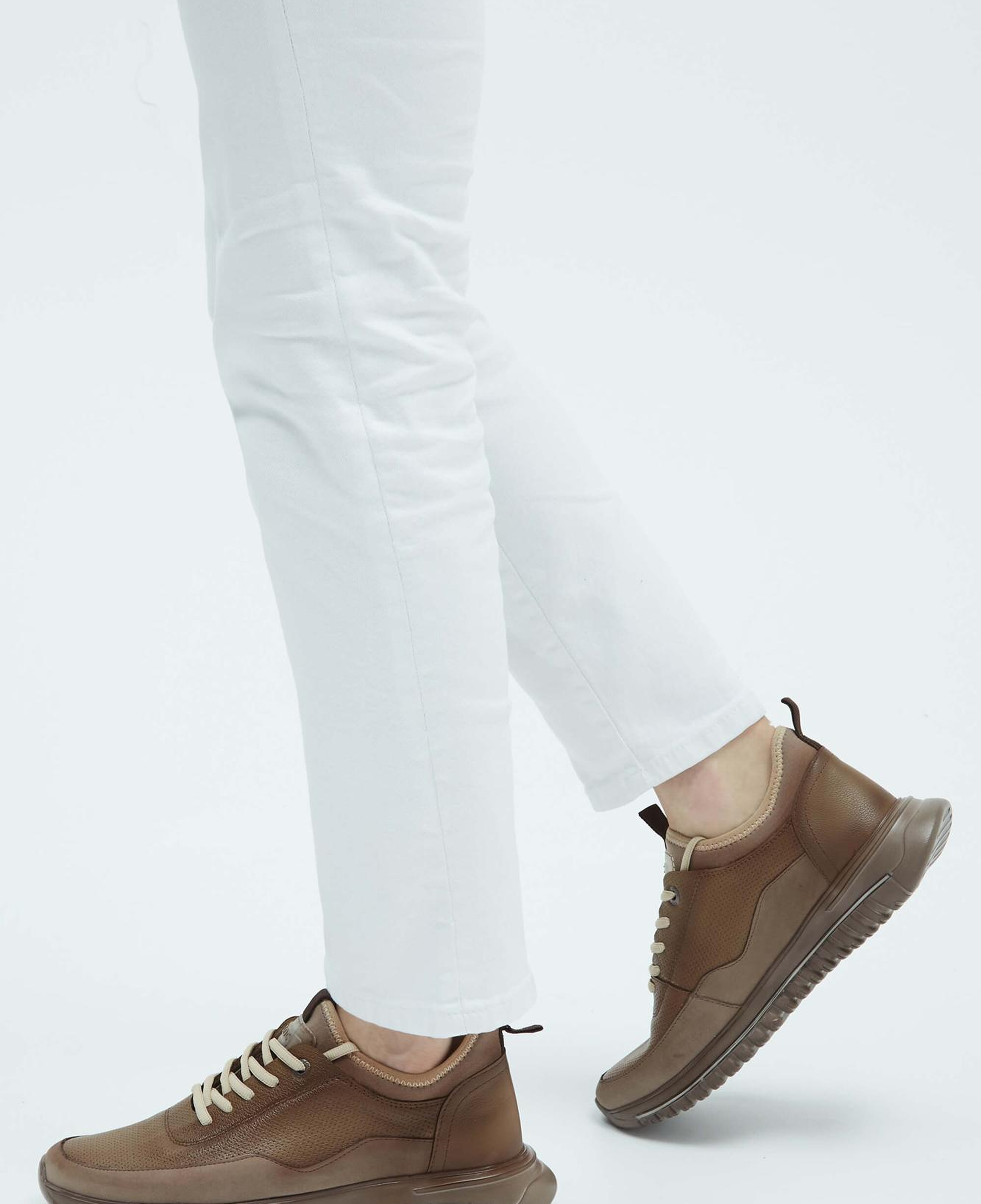 Tamer Tanca Erkek Hakiki Deri Vizon Sneakers & Spor Ayakkabı