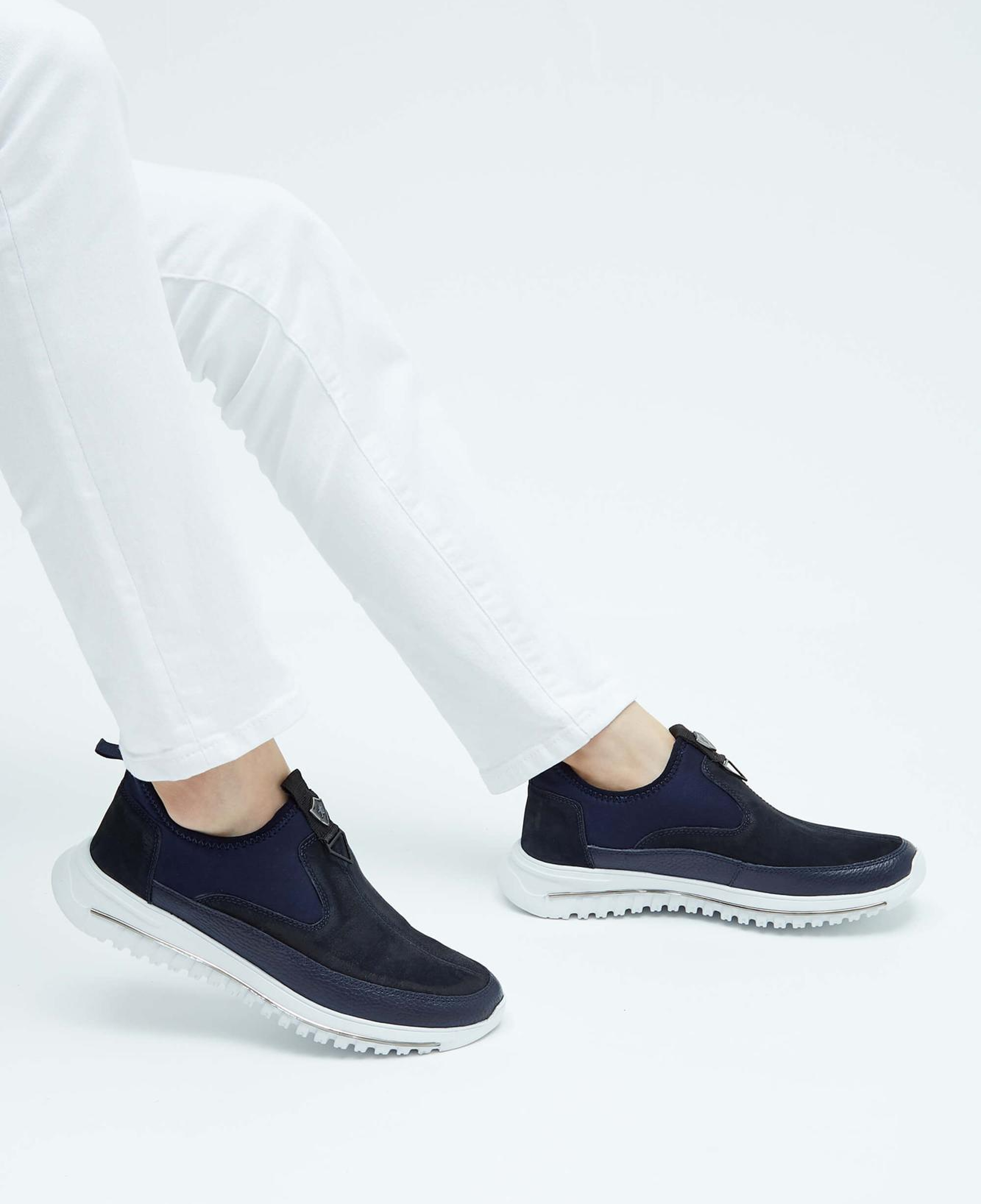 Tamer Tanca Erkek Hakiki Deri Lacivert Sneakers & Spor Ayakkabı