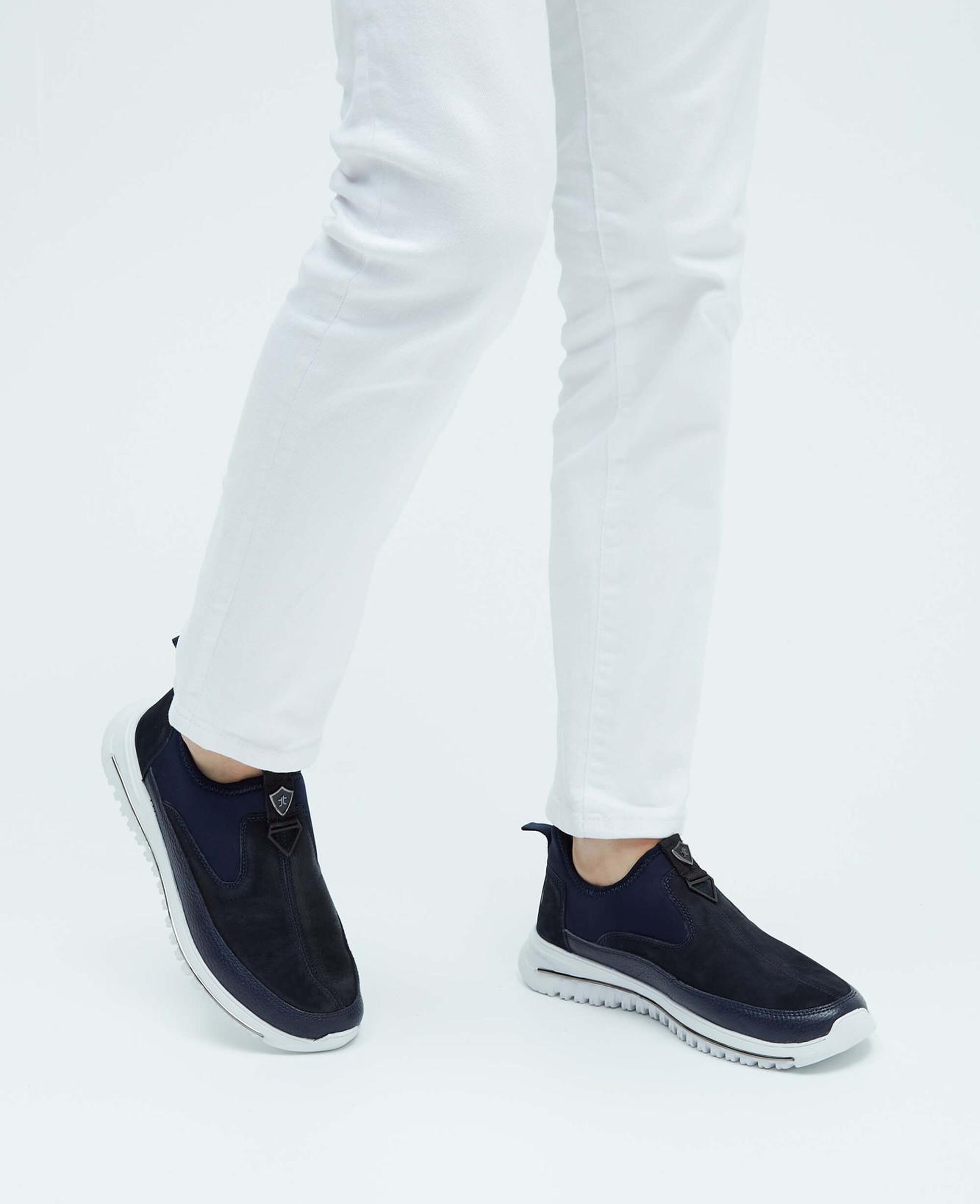 Tamer Tanca Erkek Hakiki Deri Lacivert Sneakers & Spor Ayakkabı