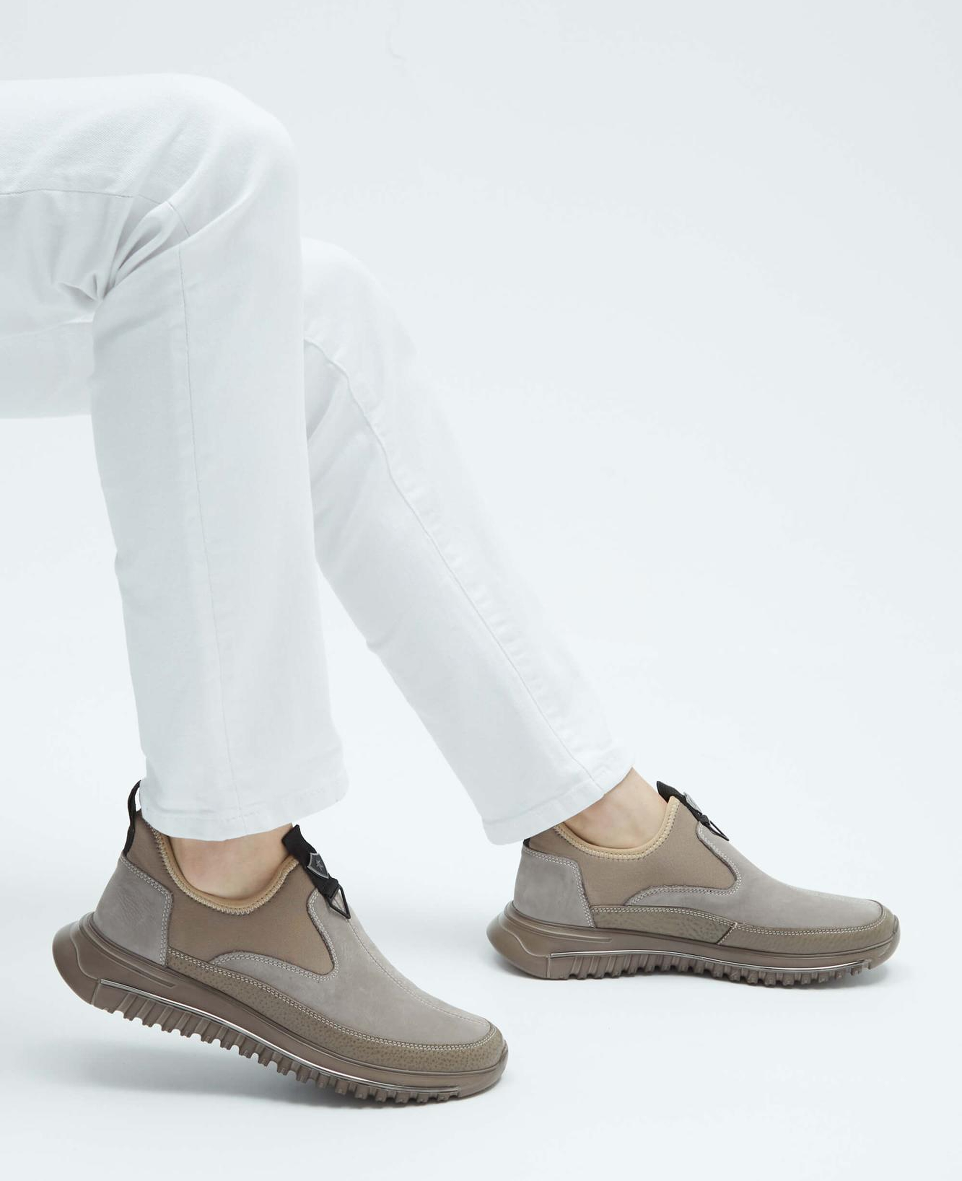 Tamer Tanca Erkek Hakiki Deri Vizon Sneakers & Spor Ayakkabı