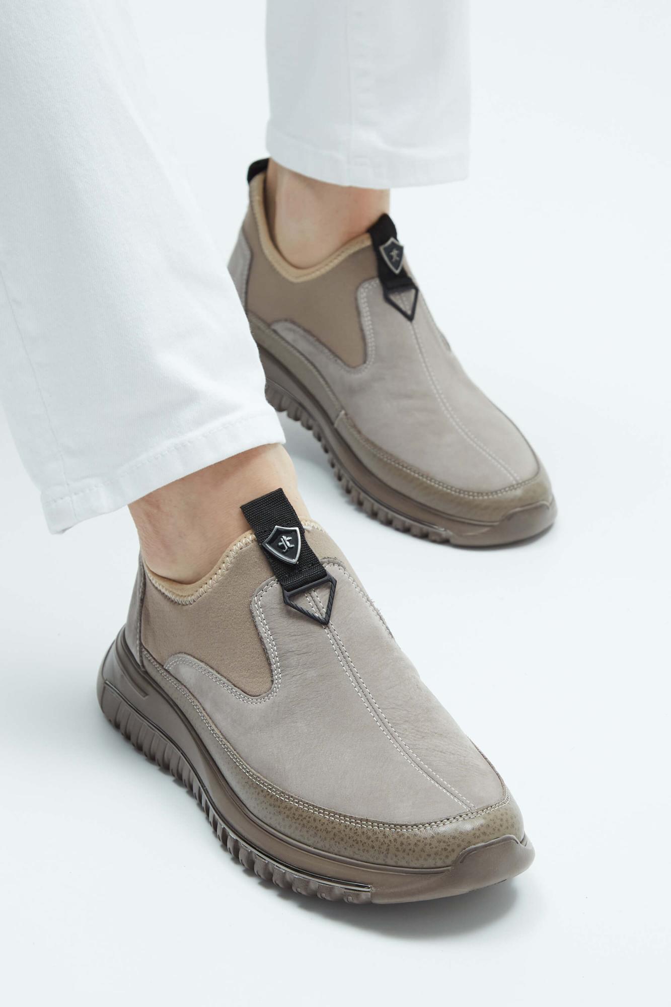 Tamer Tanca Erkek Hakiki Deri Vizon Sneakers & Spor Ayakkabı