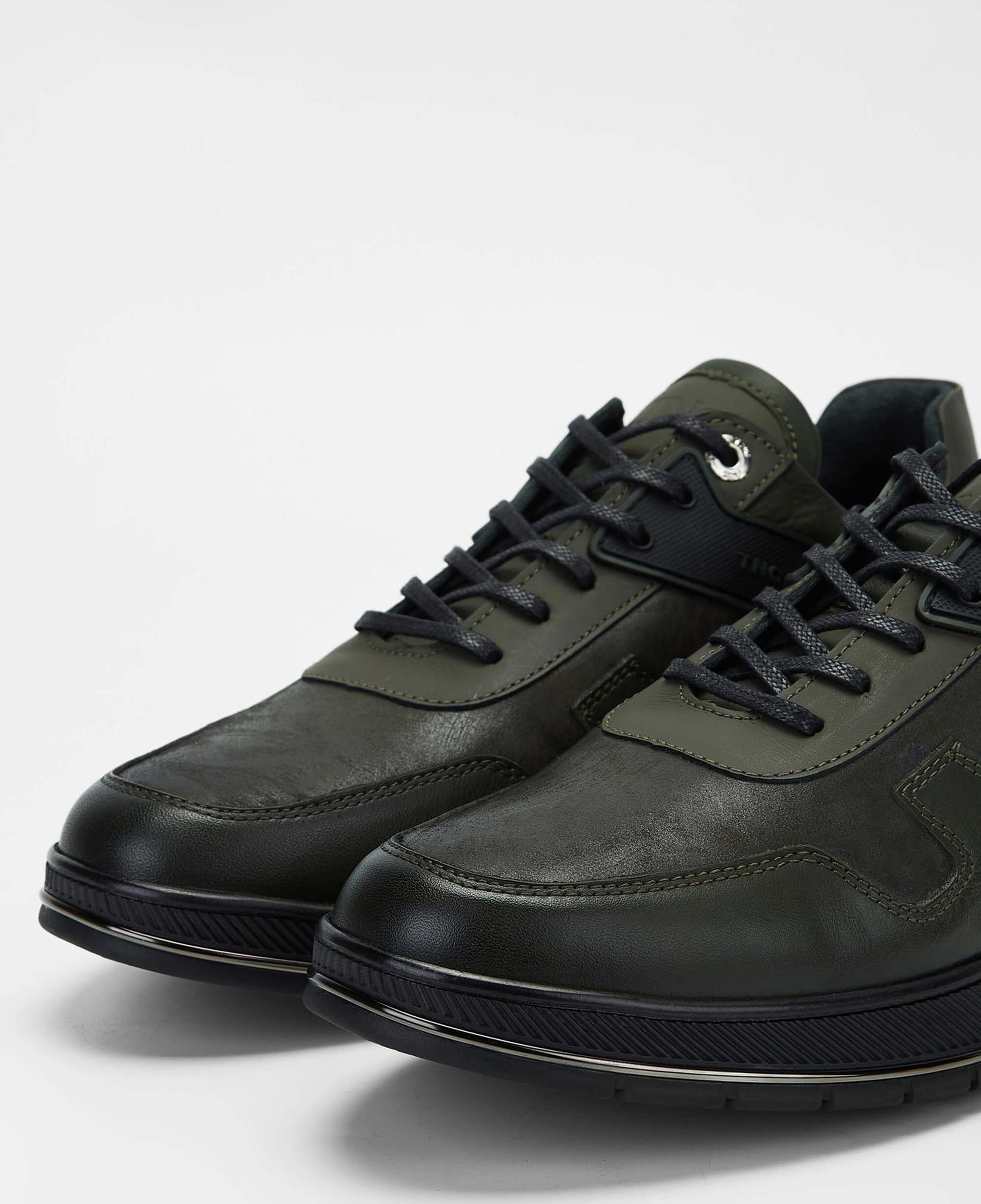 Tamer Tanca Erkek Hakiki Deri Haki Sneakers & Spor Ayakkabı