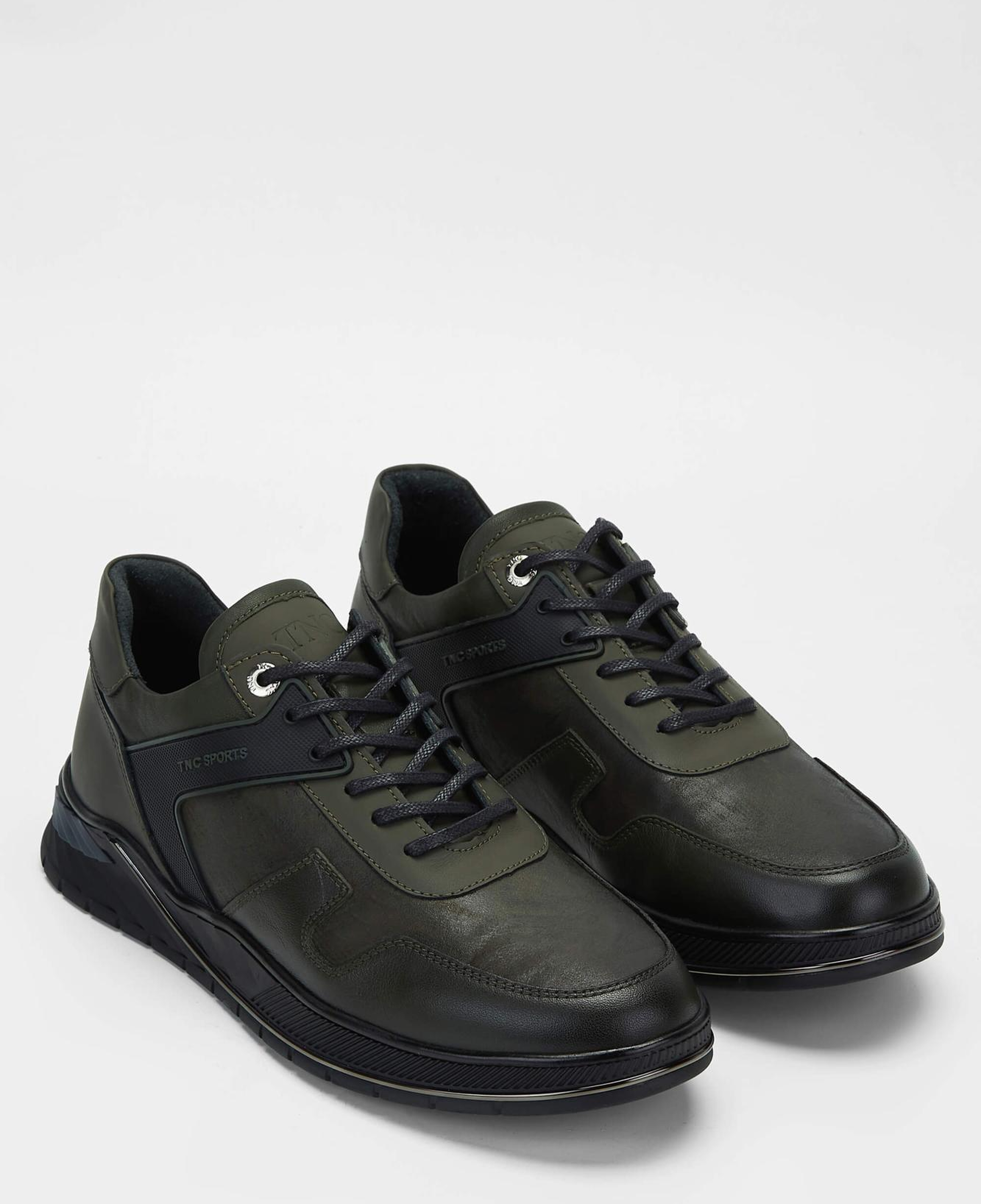 Tamer Tanca Erkek Hakiki Deri Haki Sneakers & Spor Ayakkabı