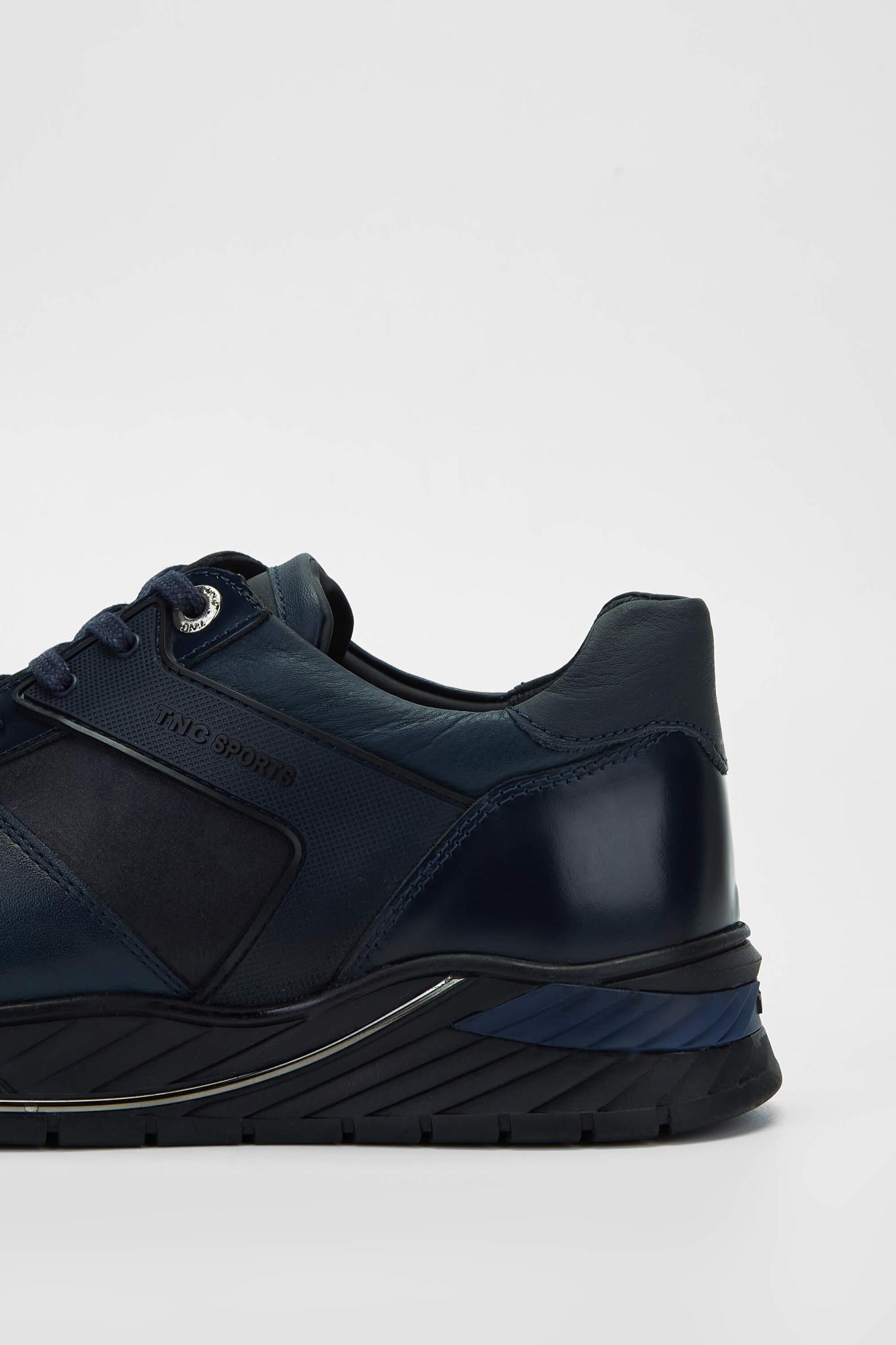 Tamer Tanca Erkek Hakiki Deri Lacivert Sneakers & Spor Ayakkabı