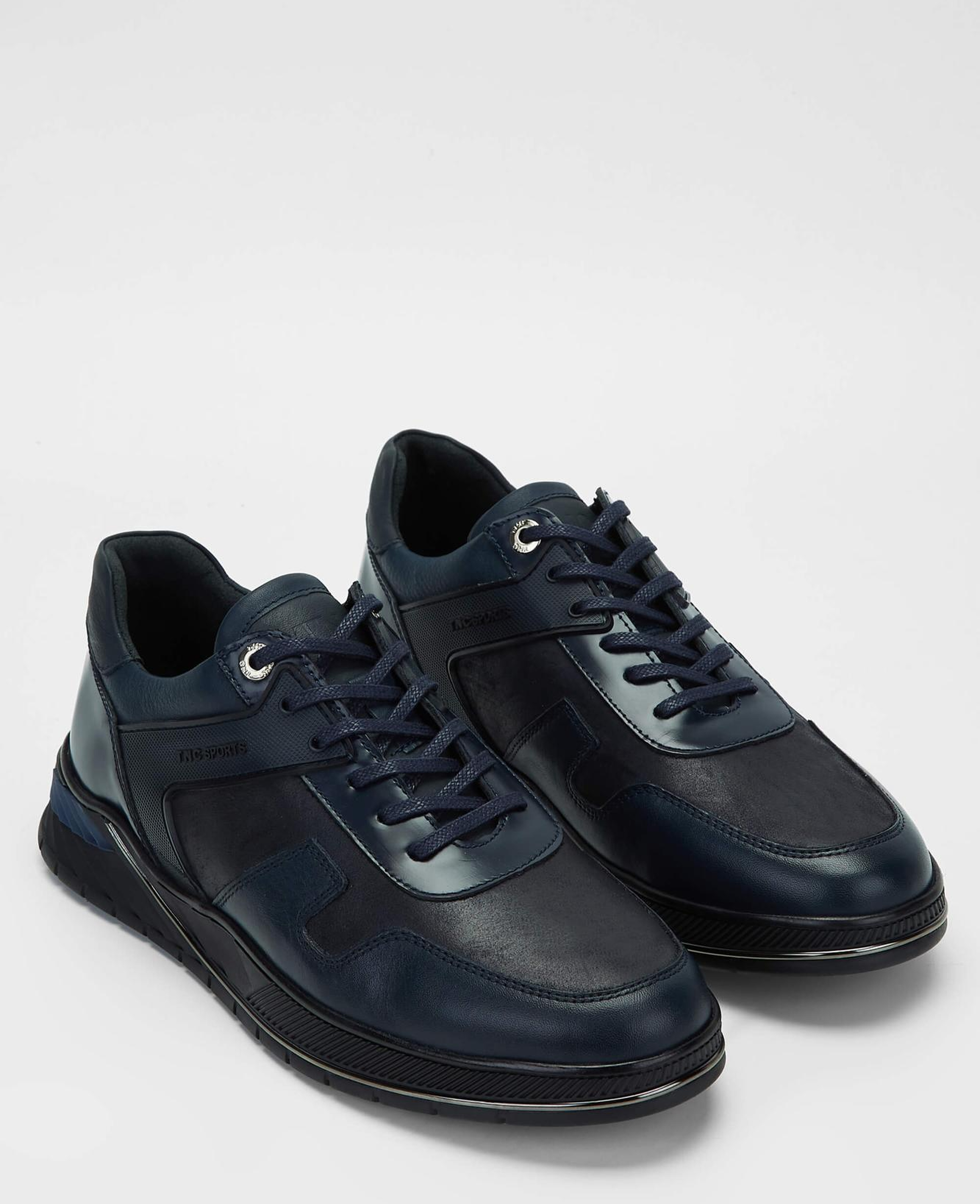 Tamer Tanca Erkek Hakiki Deri Lacivert Sneakers & Spor Ayakkabı