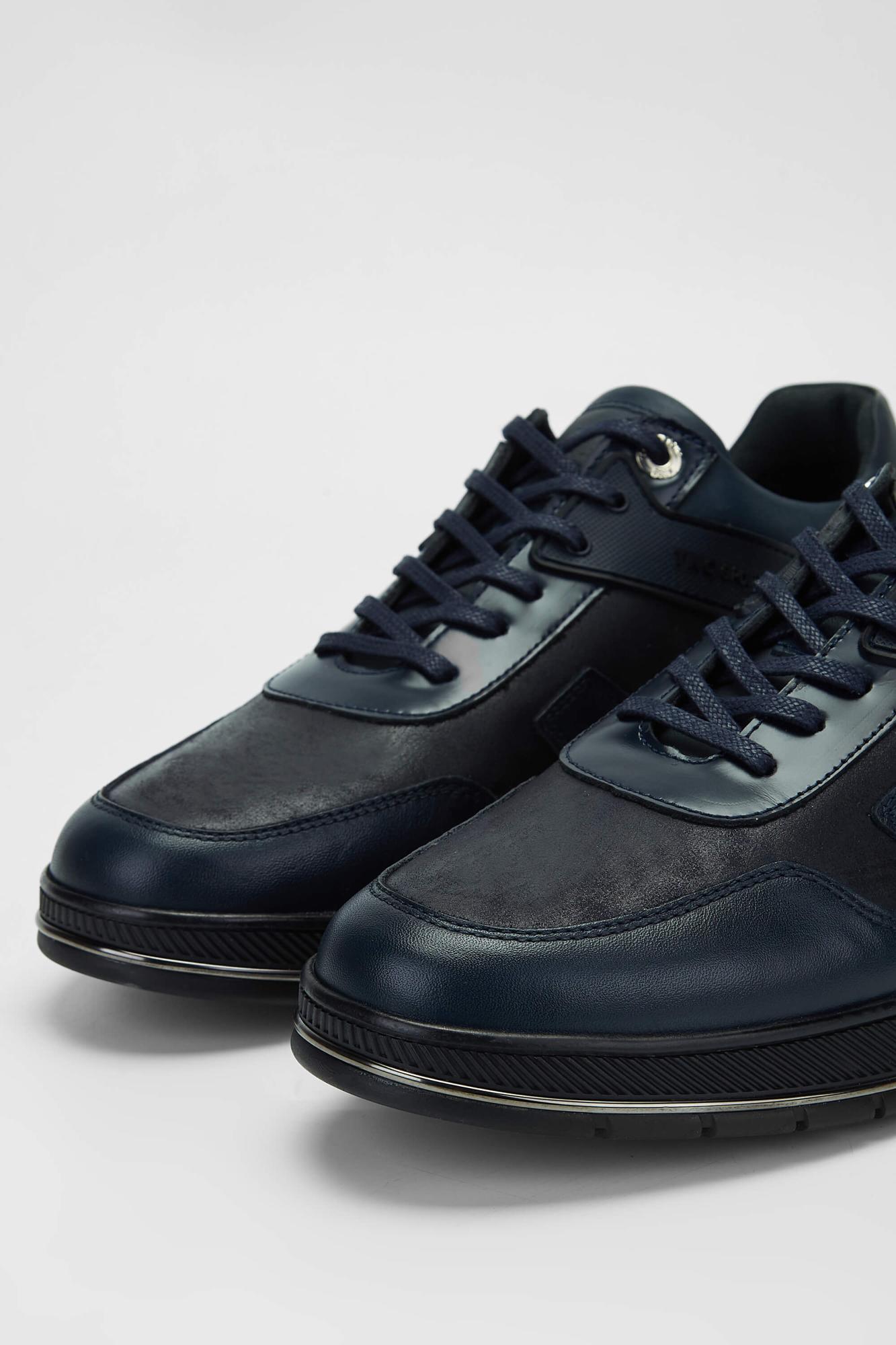 Tamer Tanca Erkek Hakiki Deri Lacivert Sneakers & Spor Ayakkabı