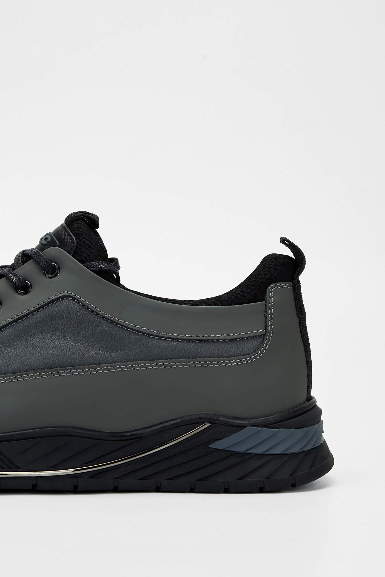 Tamer Tanca Erkek Hakiki Deri Gri Sneakers & Spor Ayakkabı