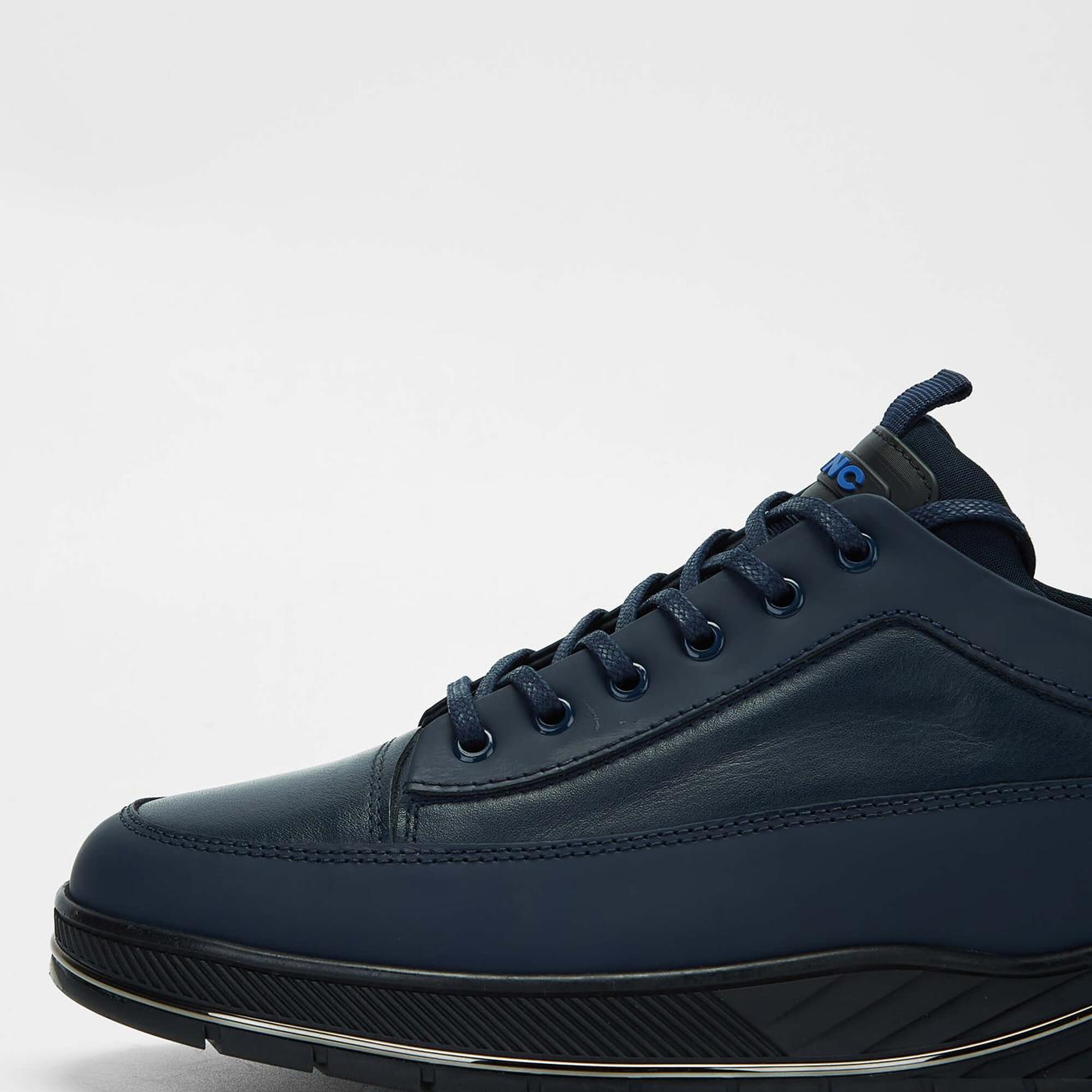 Tamer Tanca Erkek Hakiki Deri Lacivert Sneakers & Spor Ayakkabı