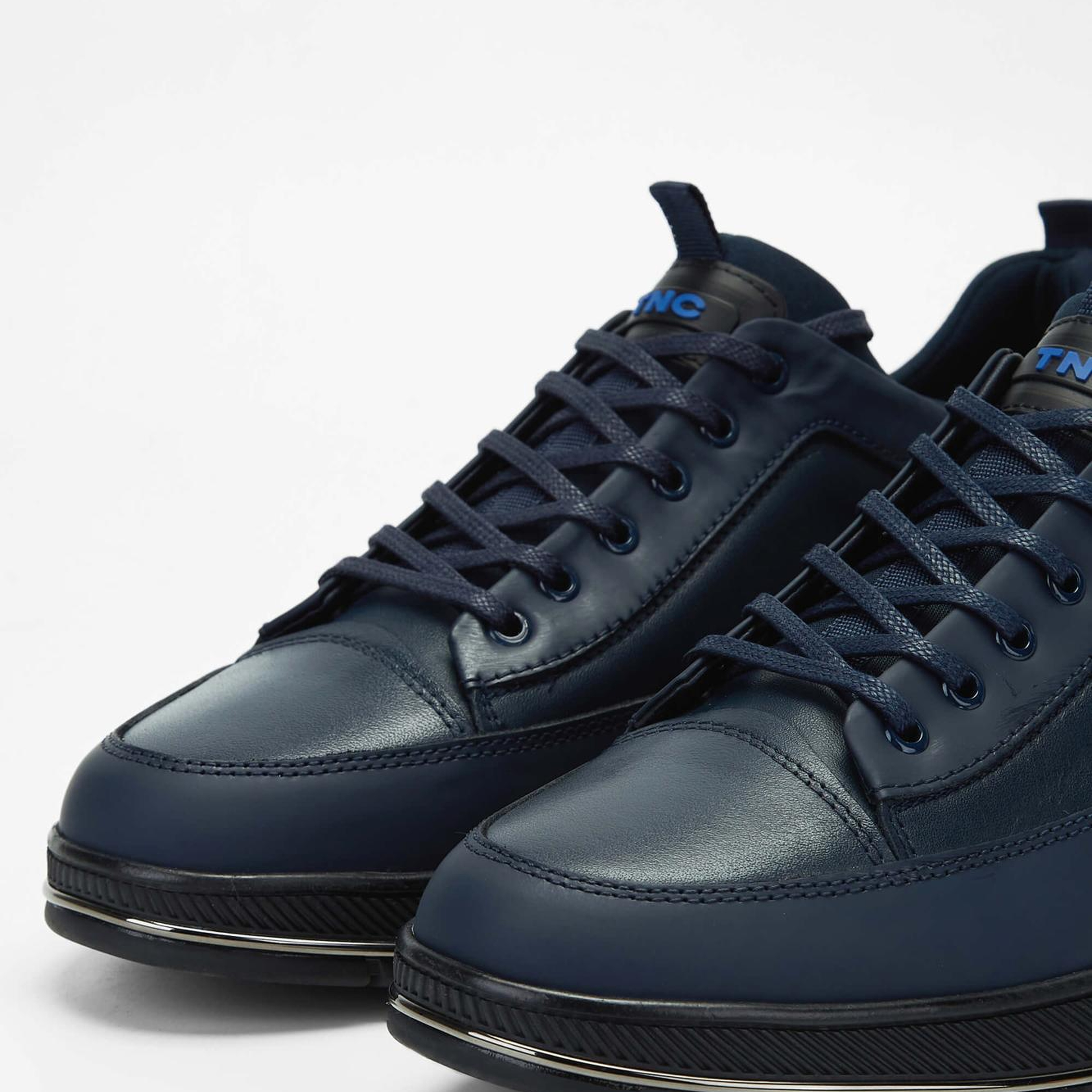 Tamer Tanca Erkek Hakiki Deri Lacivert Sneakers & Spor Ayakkabı