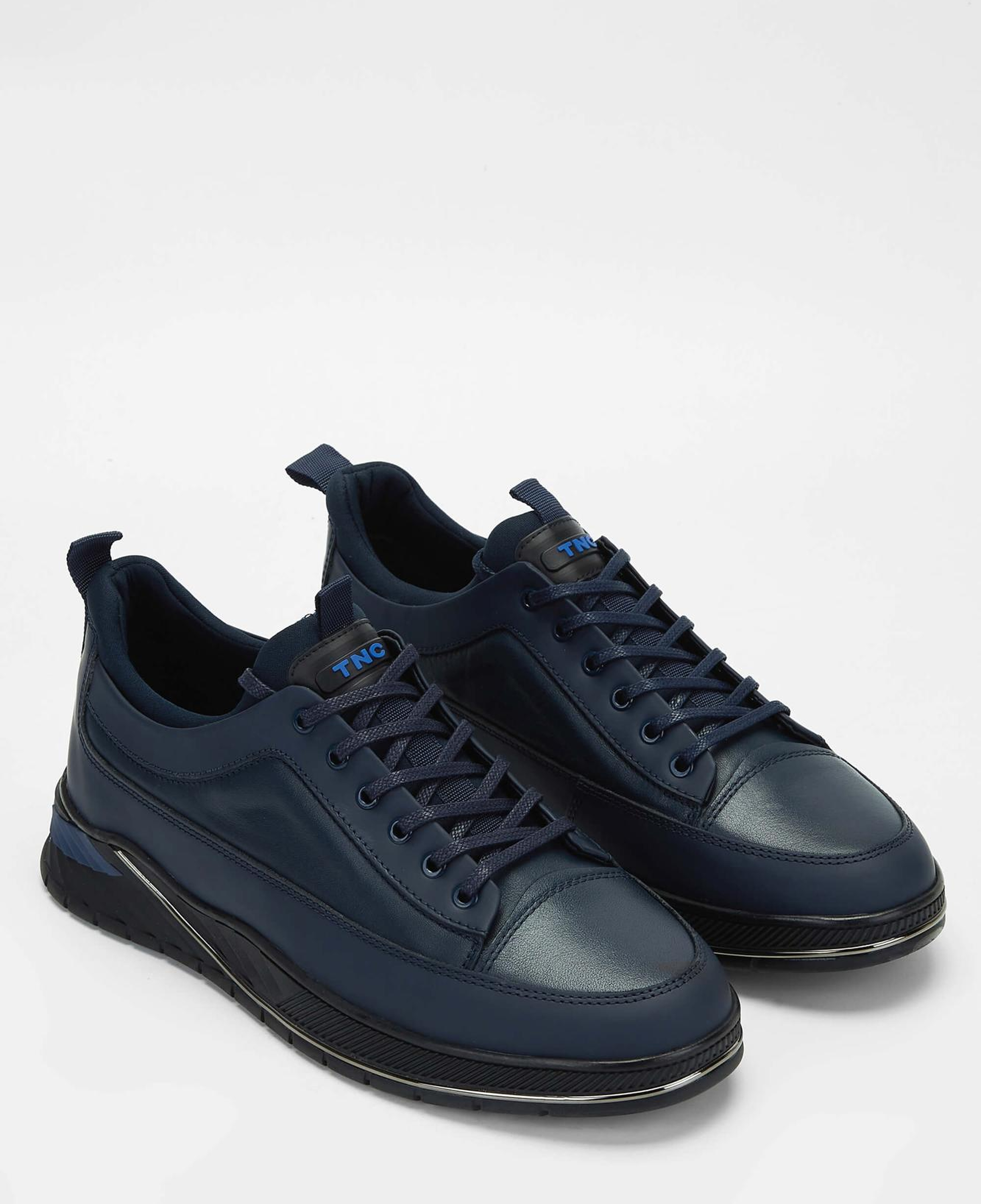 Tamer Tanca Erkek Hakiki Deri Lacivert Sneakers & Spor Ayakkabı