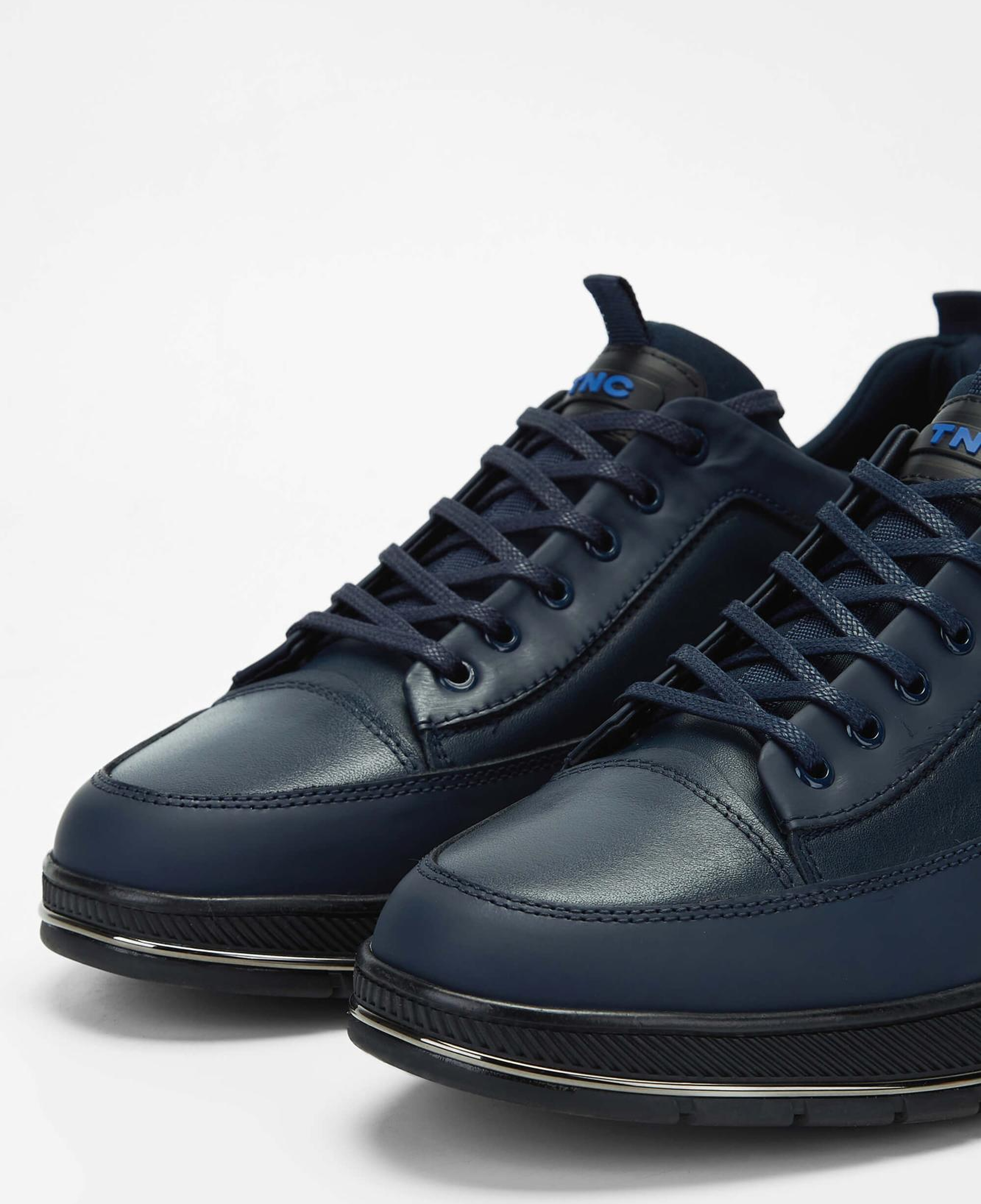 Tamer Tanca Erkek Hakiki Deri Lacivert Sneakers & Spor Ayakkabı