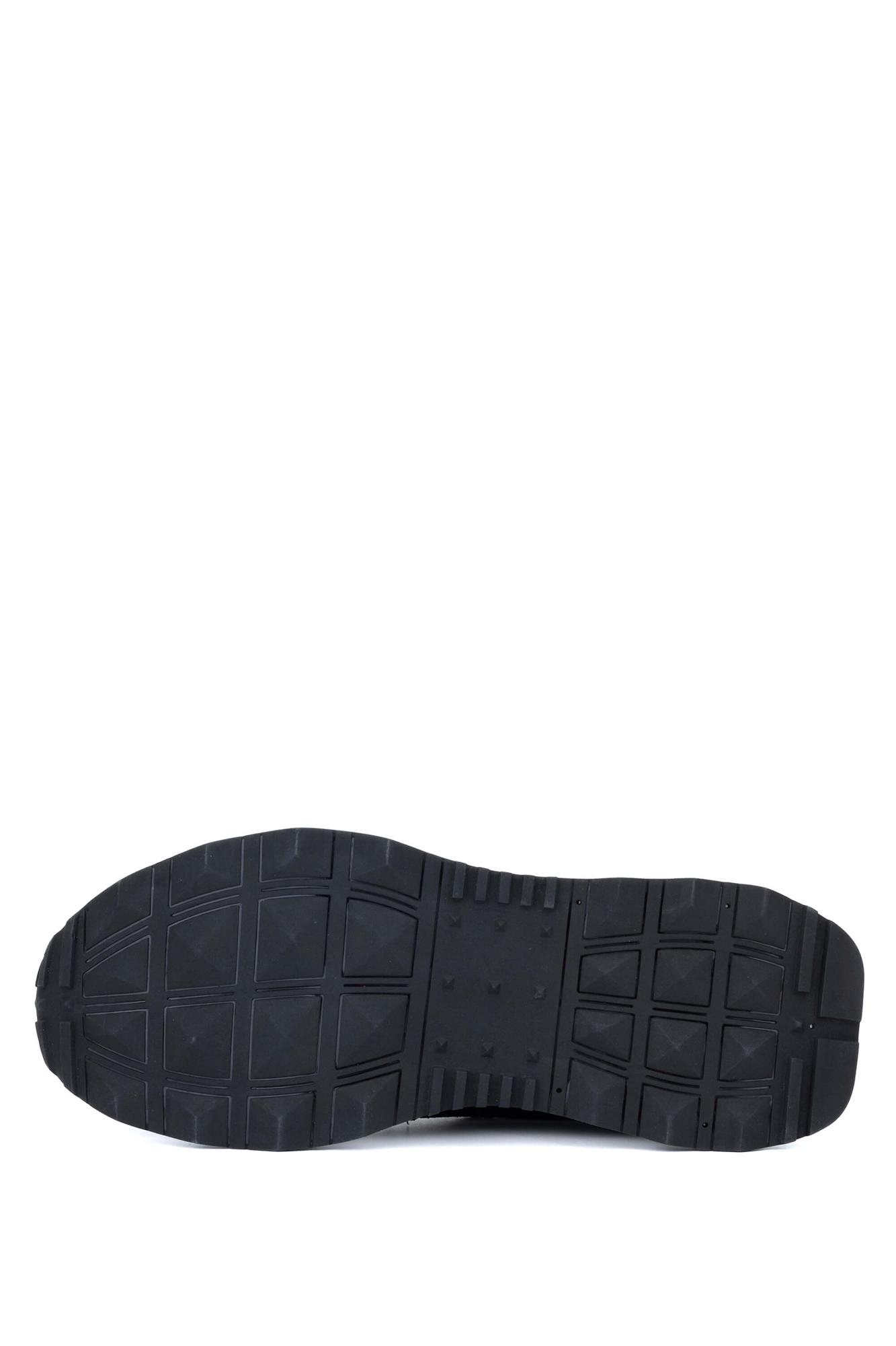 Tamer Tanca Erkek Hakiki Deri Siyah Sneakers & Spor Ayakkabı