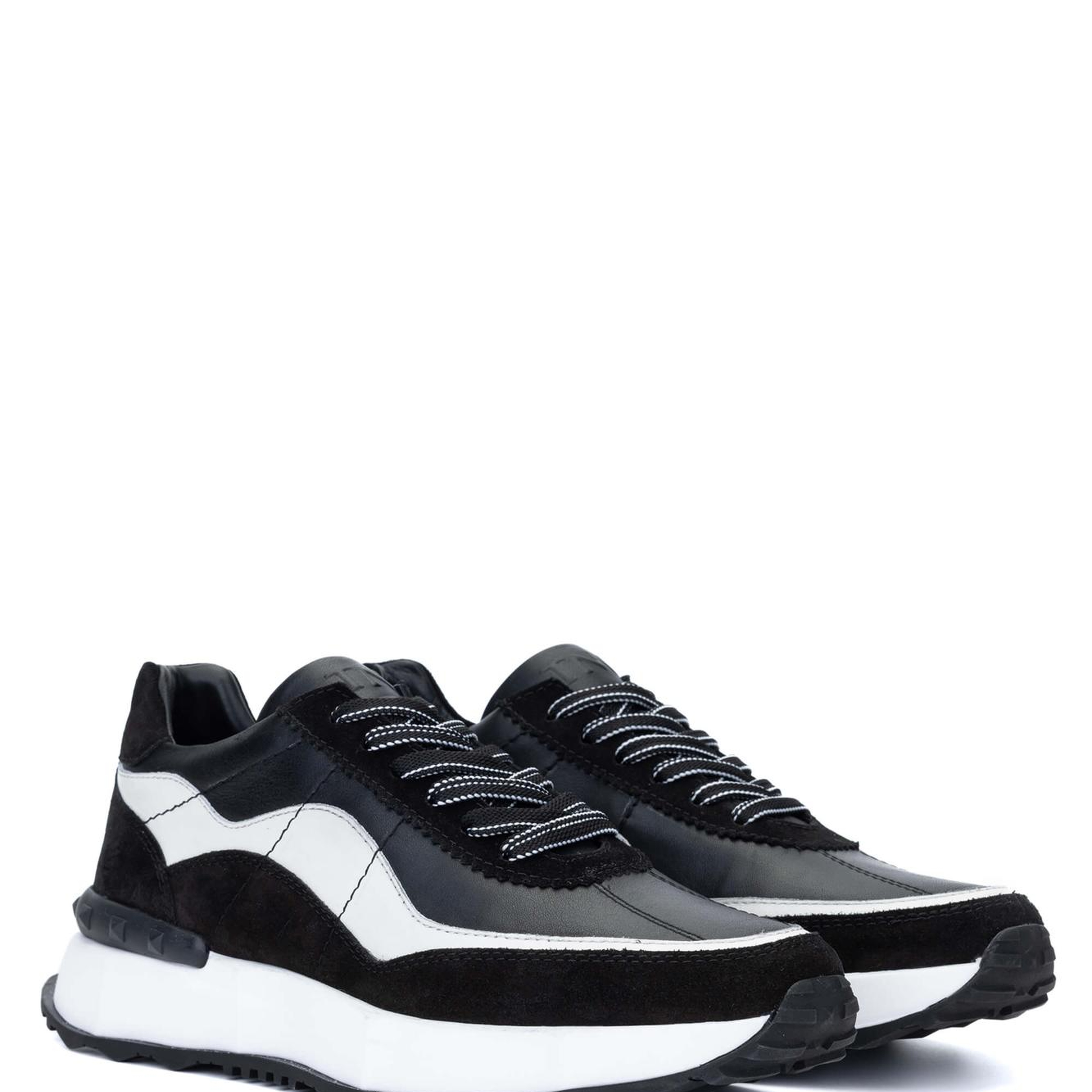 Tamer Tanca Erkek Hakiki Deri Siyah Sneakers & Spor Ayakkabı