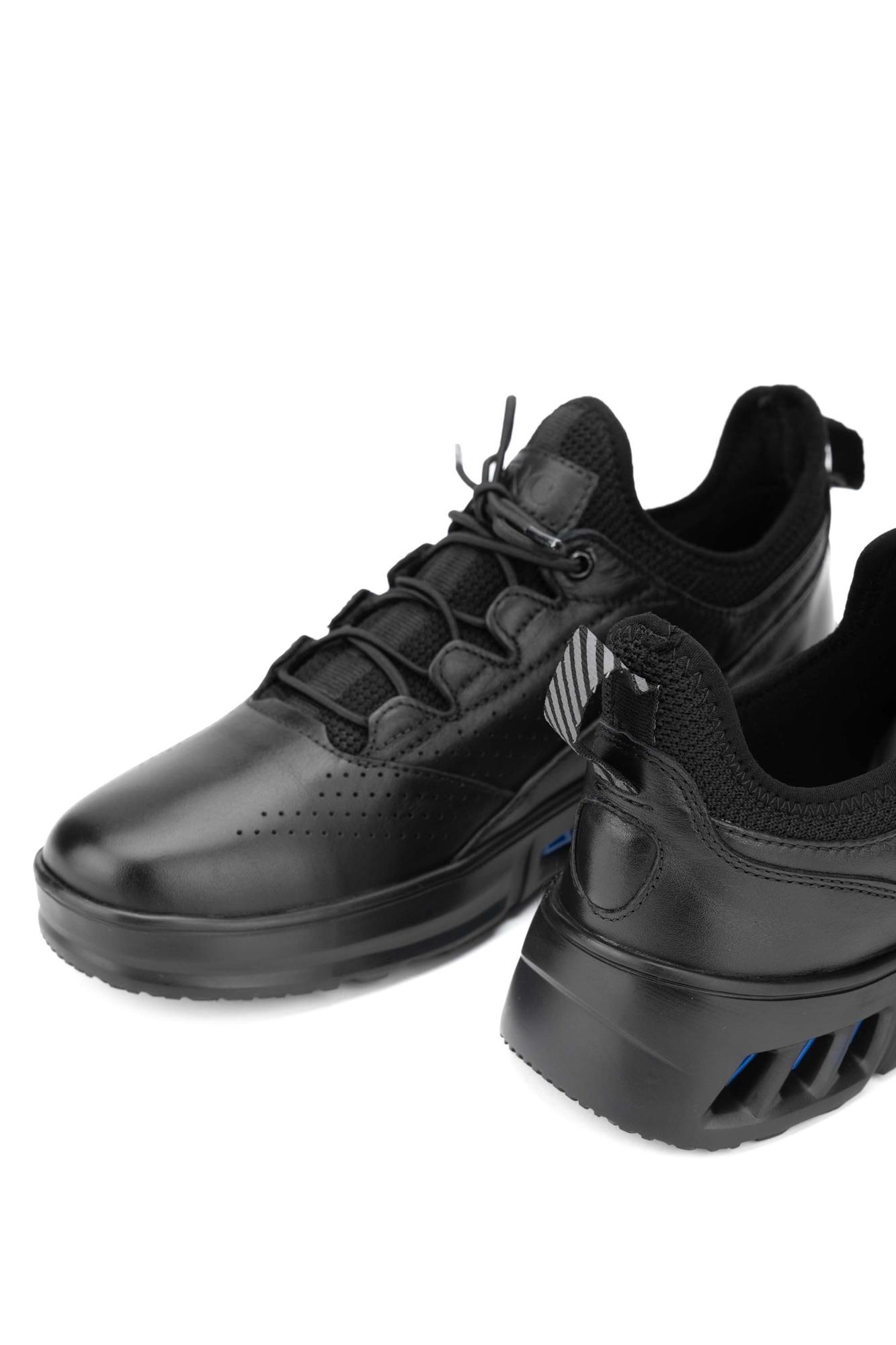 Tamer Tanca Erkek Hakiki Deri Siyah Sneakers & Spor Ayakkabı