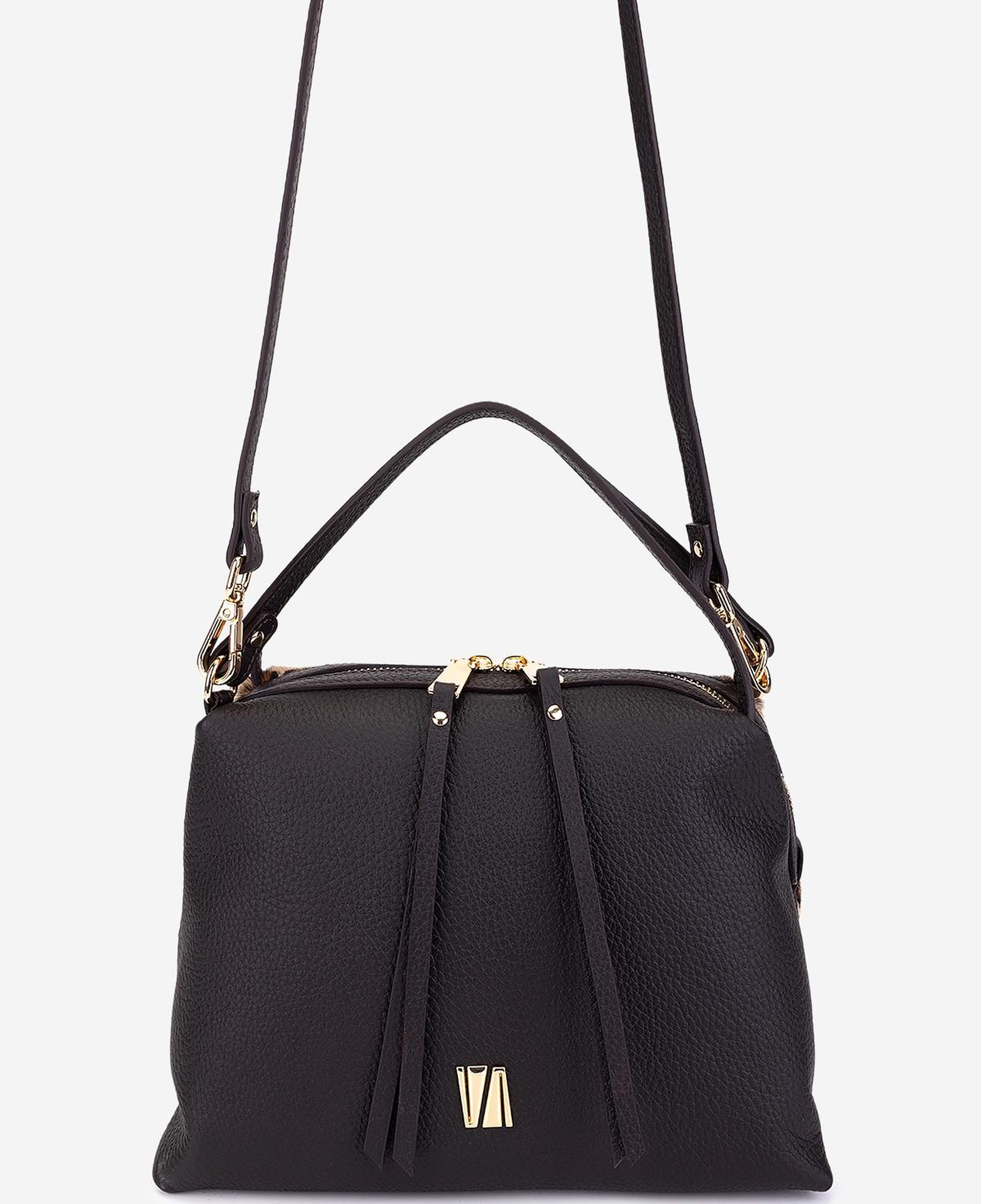 Valmenti Kadın Hakiki Deri Kahverengi Leopar Kol Çantası