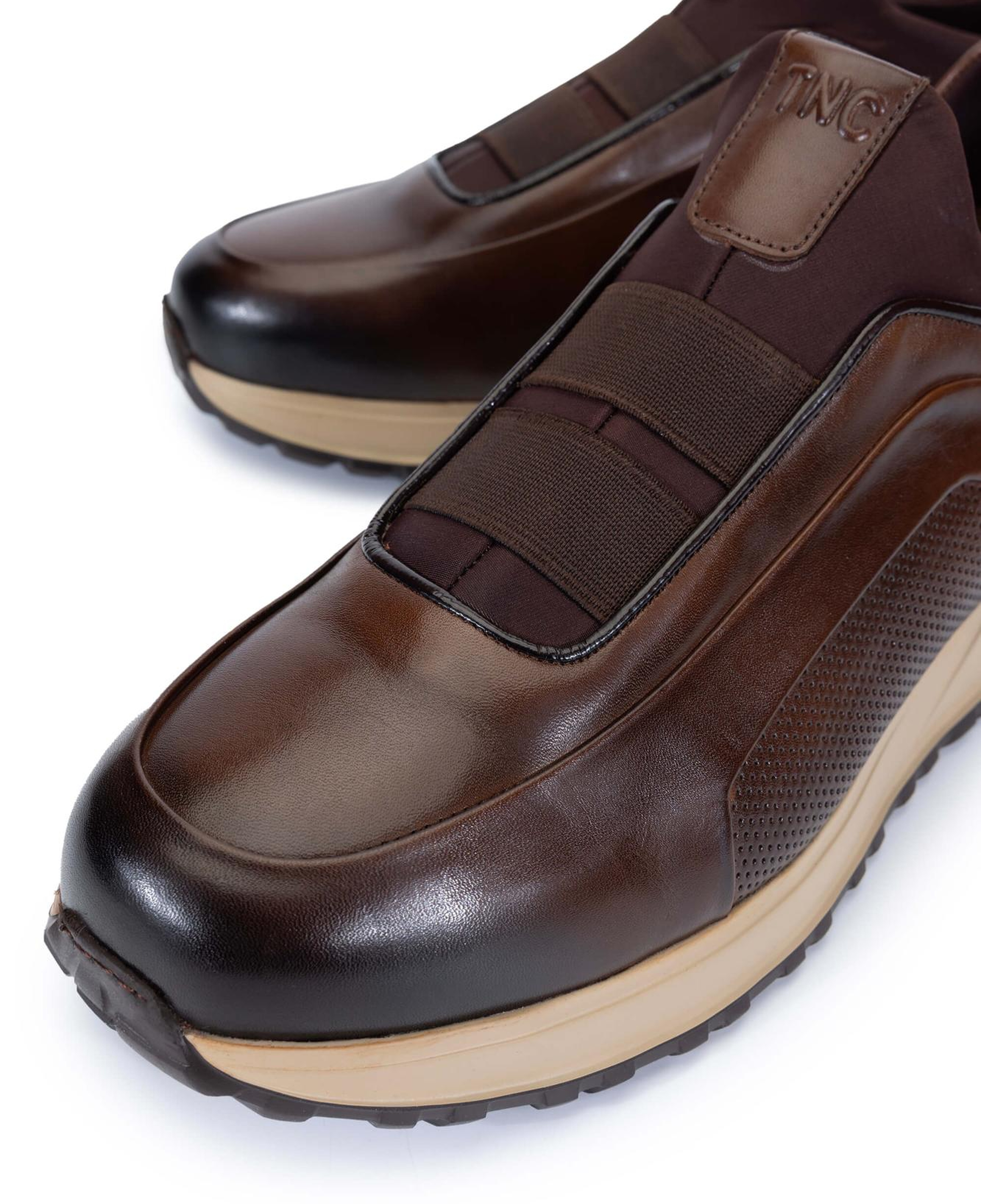 Tamer Tanca Erkek Hakiki Deri Kahverengi Sneakers & Spor Ayakkabı