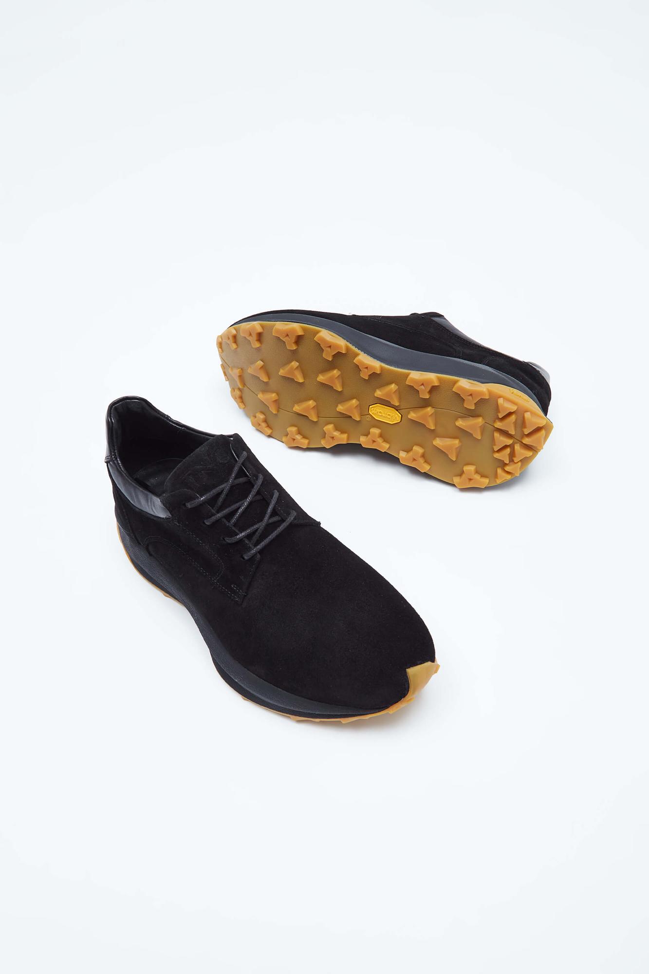 Tamer Tanca Erkek Hakiki Deri Siyah Sneakers & Spor Ayakkabı