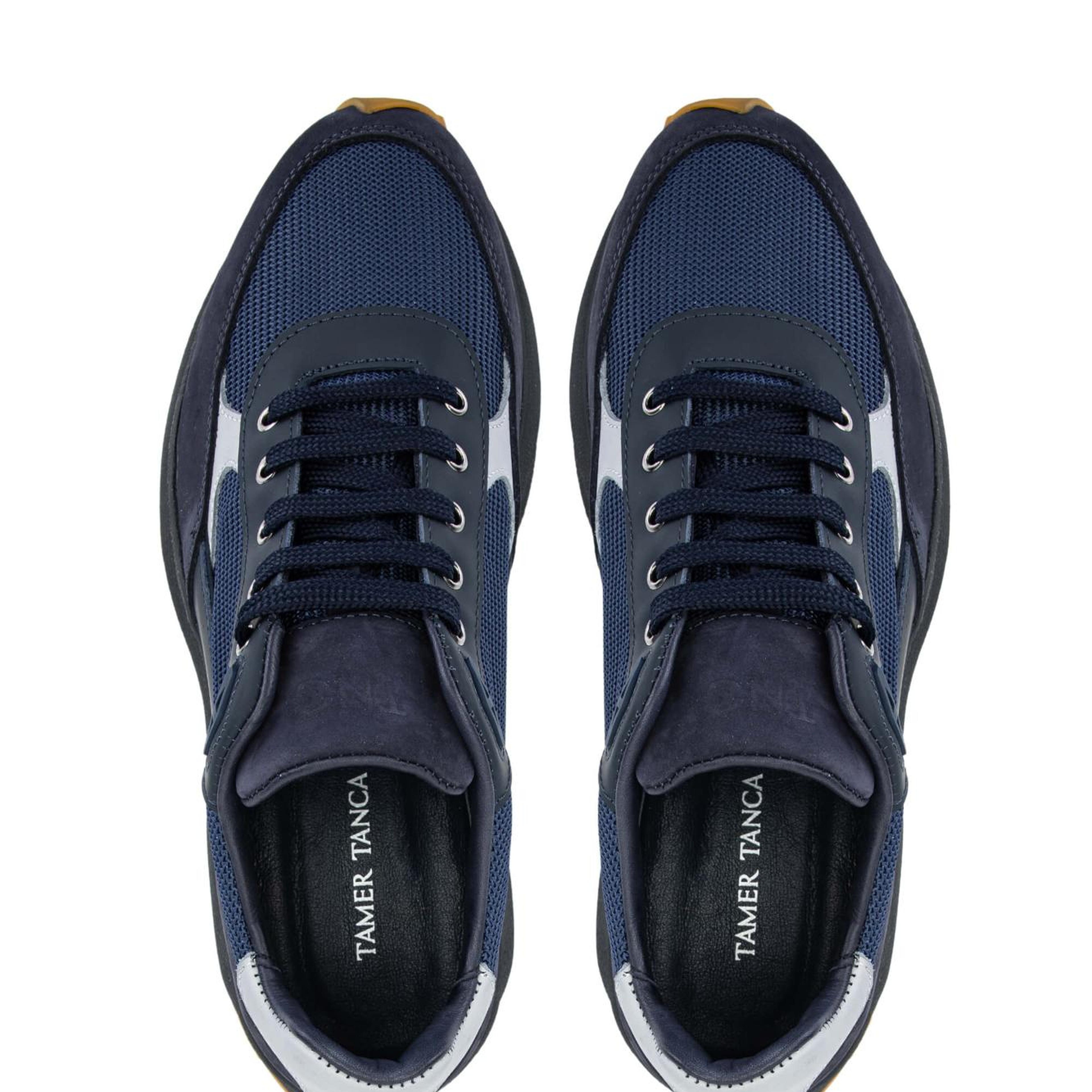 Tamer Tanca Erkek Hakiki Deri Lacivert Sneakers & Spor Ayakkabı