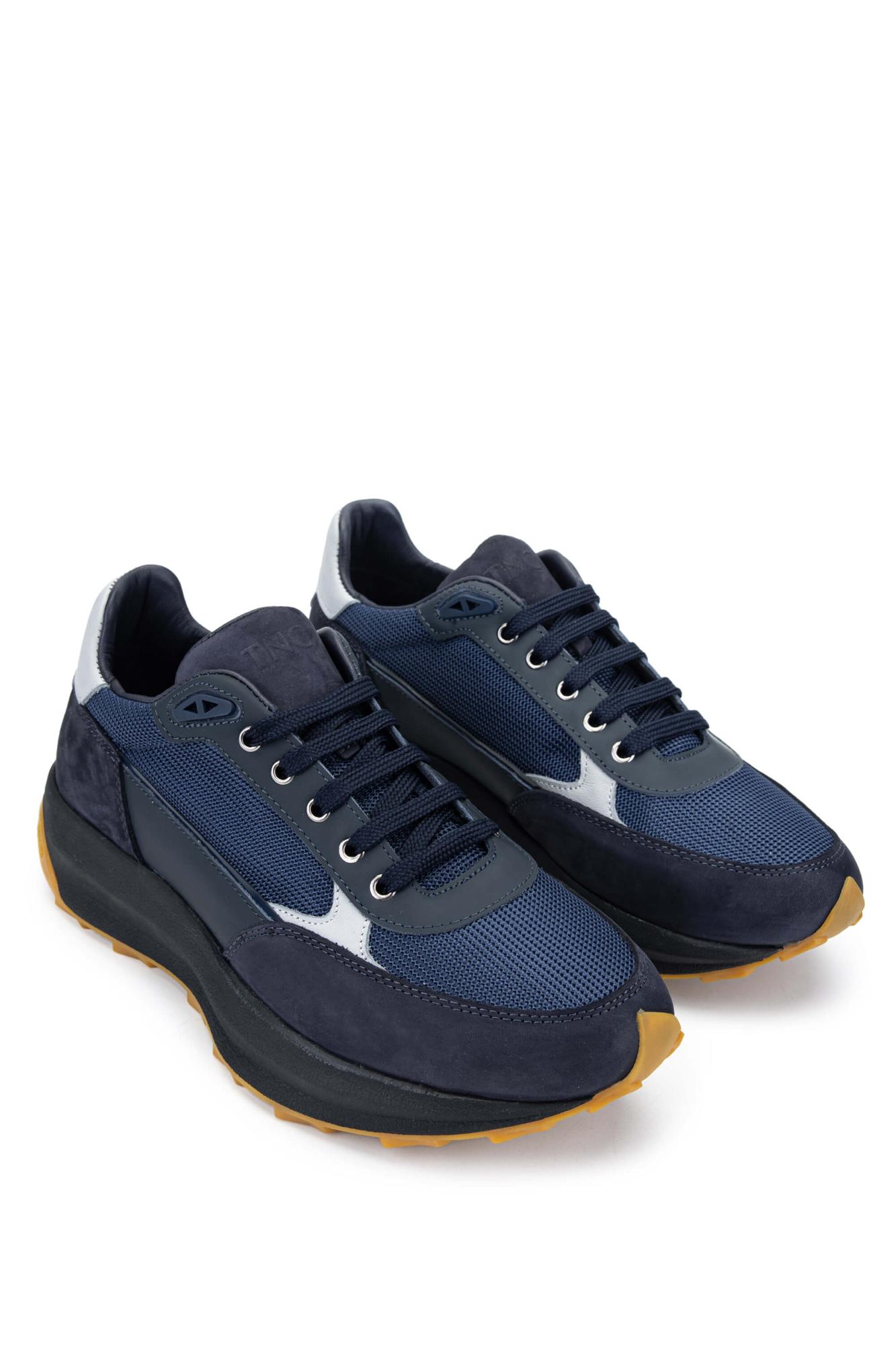 Tamer Tanca Erkek Hakiki Deri Lacivert Sneakers & Spor Ayakkabı