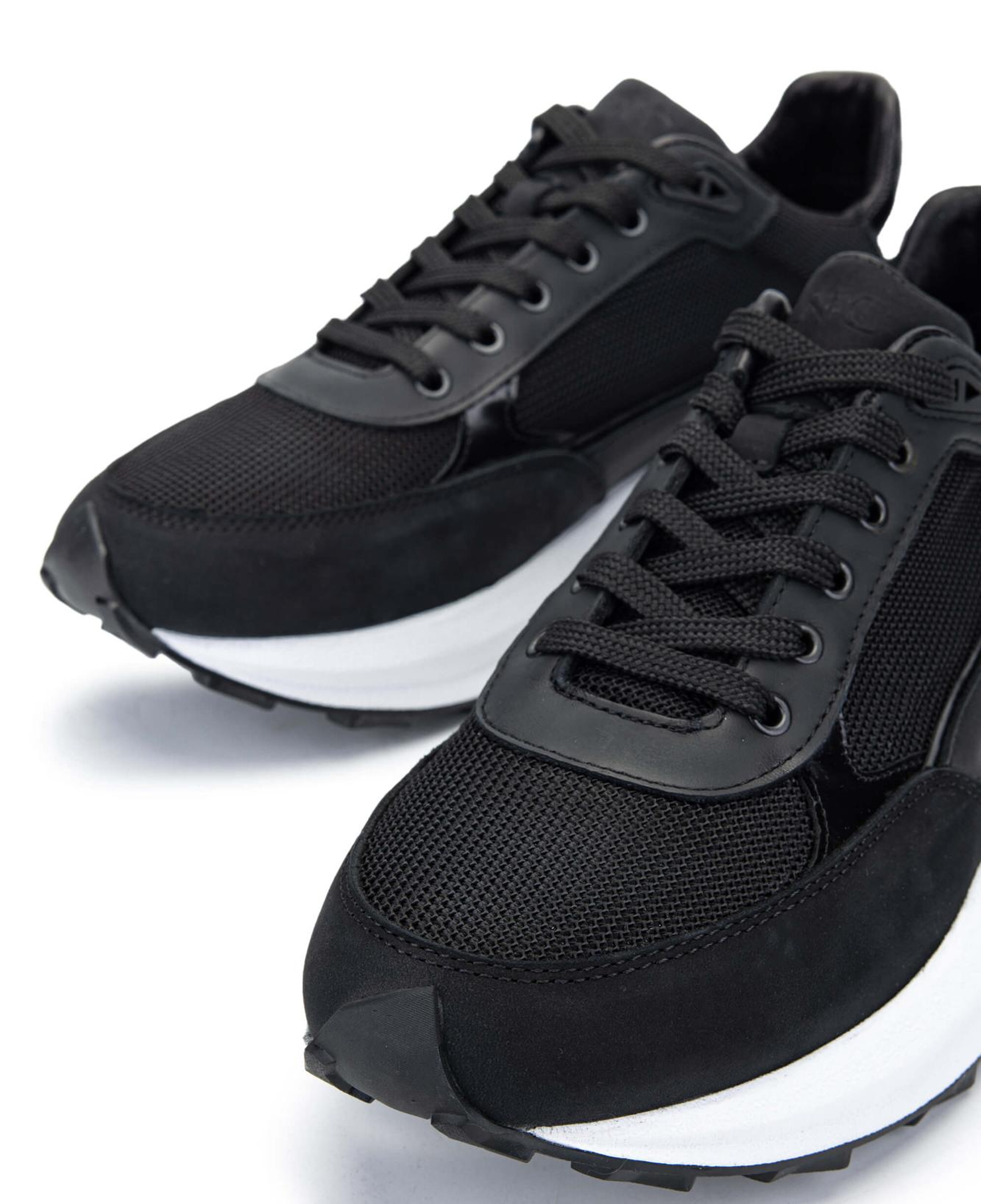 Tamer Tanca Erkek Hakiki Deri Siyah Sneakers & Spor Ayakkabı