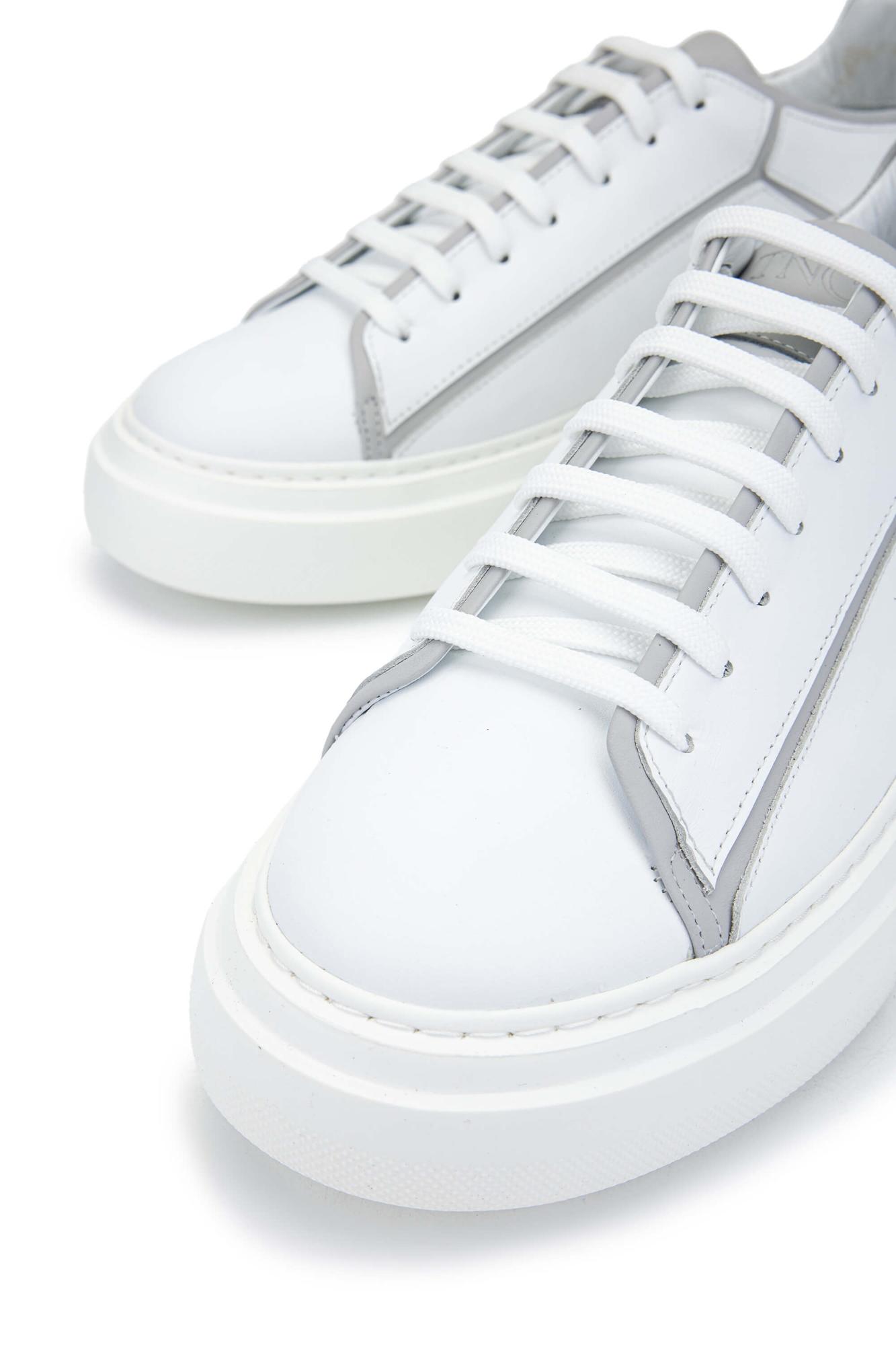 Tamer Tanca Erkek Hakiki Deri Beyaz Sneakers & Spor Ayakkabı