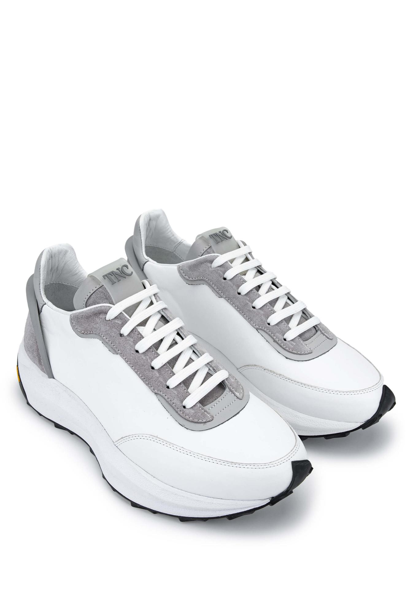 Tamer Tanca Erkek Hakiki Deri Beyaz Sneakers & Spor Ayakkabı