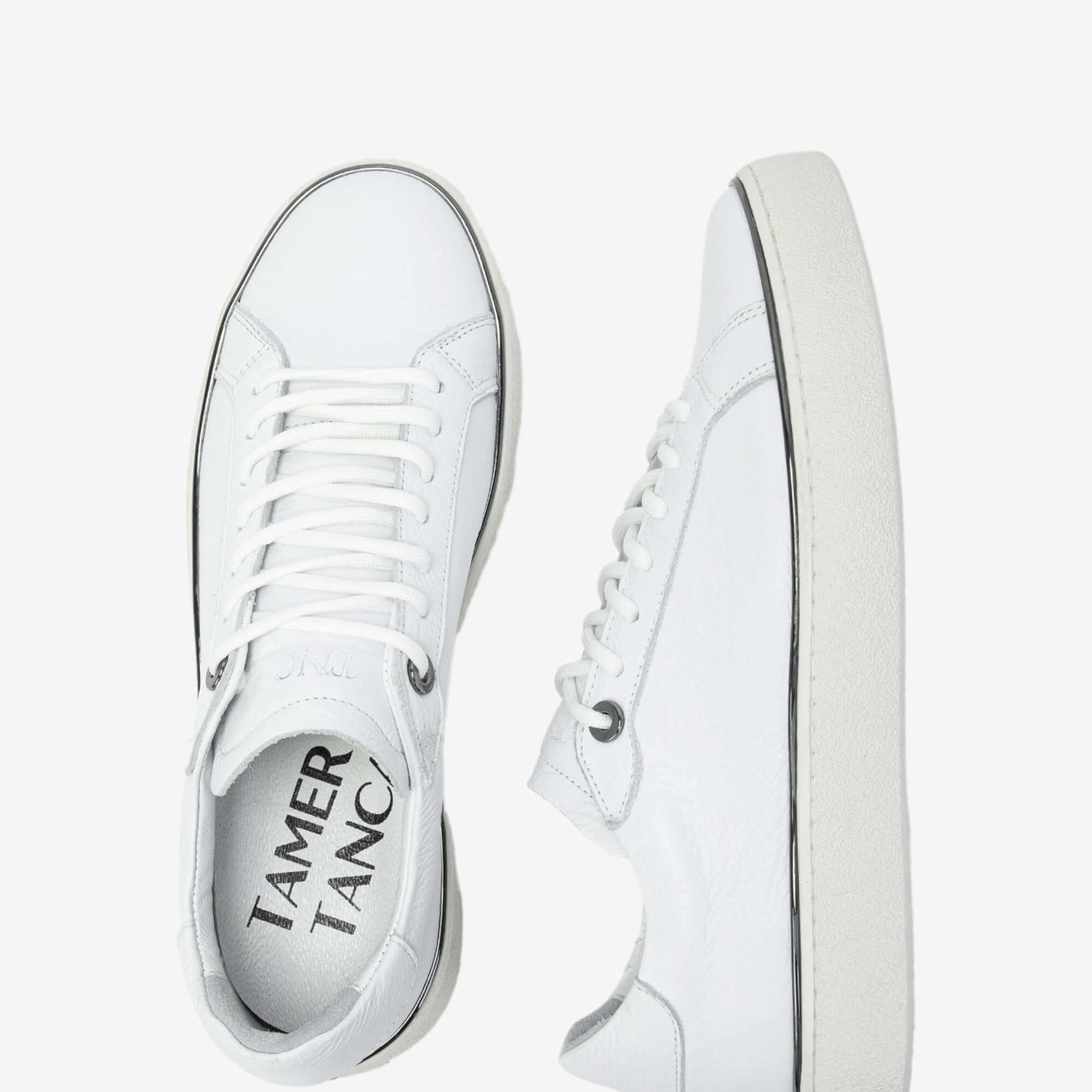 Tamer Tanca Erkek Hakiki Deri Beyaz Sneakers & Spor Ayakkabı