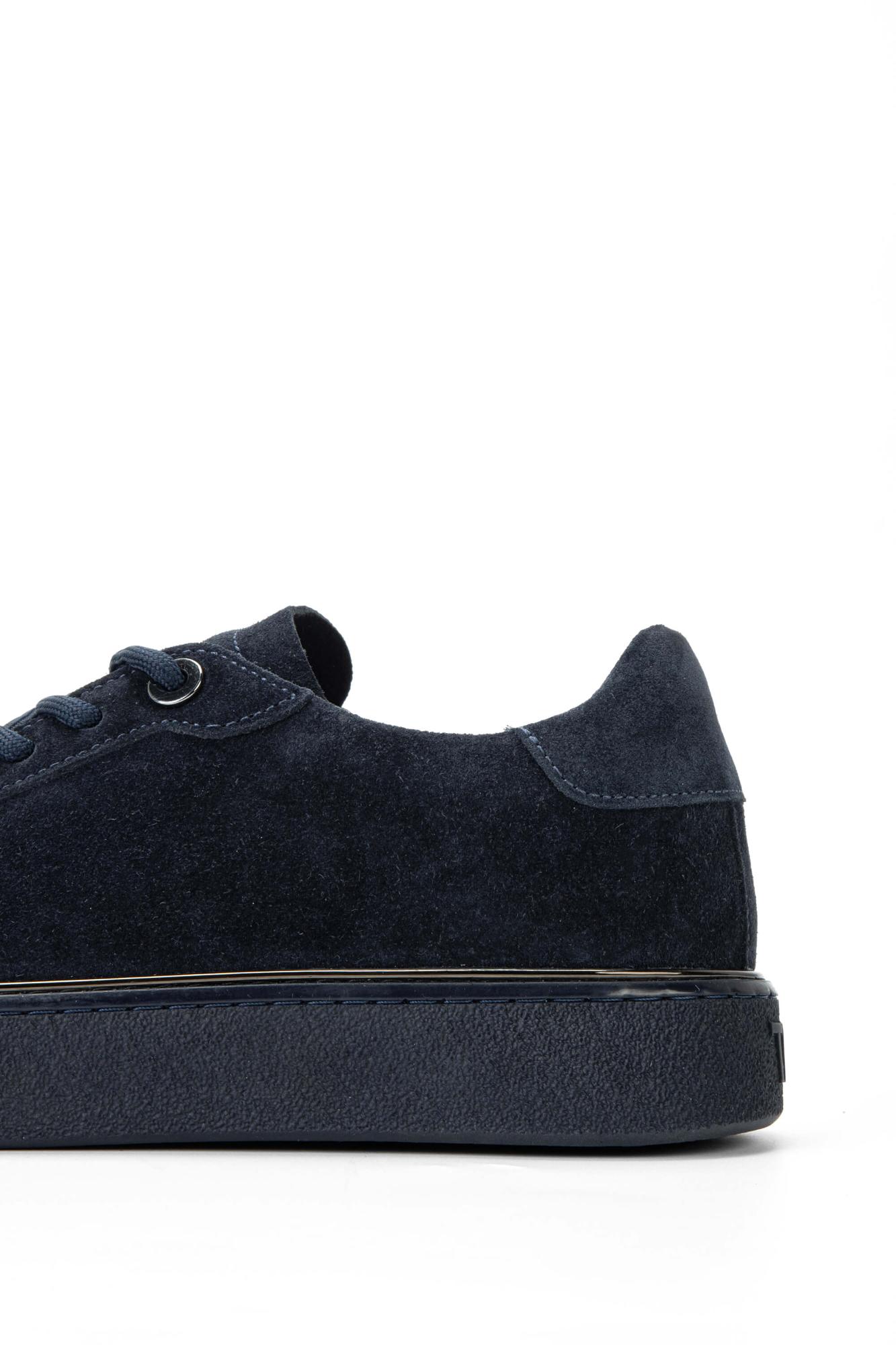 Tamer Tanca Erkek Hakiki Deri Lacivert Süet Sneakers & Spor Ayakkabı