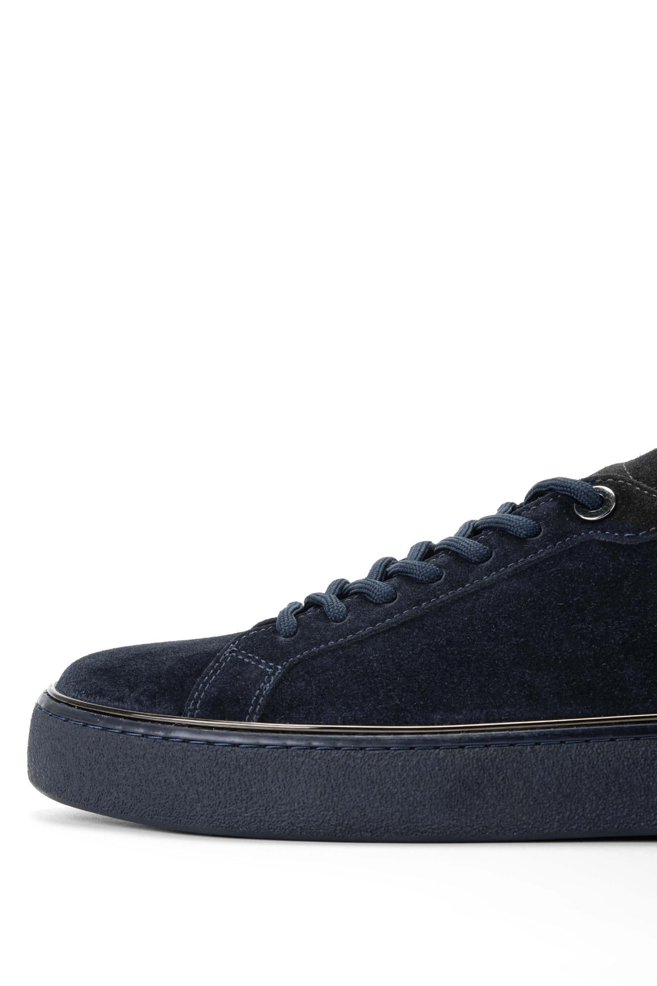 Tamer Tanca Erkek Hakiki Deri Lacivert Süet Sneakers & Spor Ayakkabı