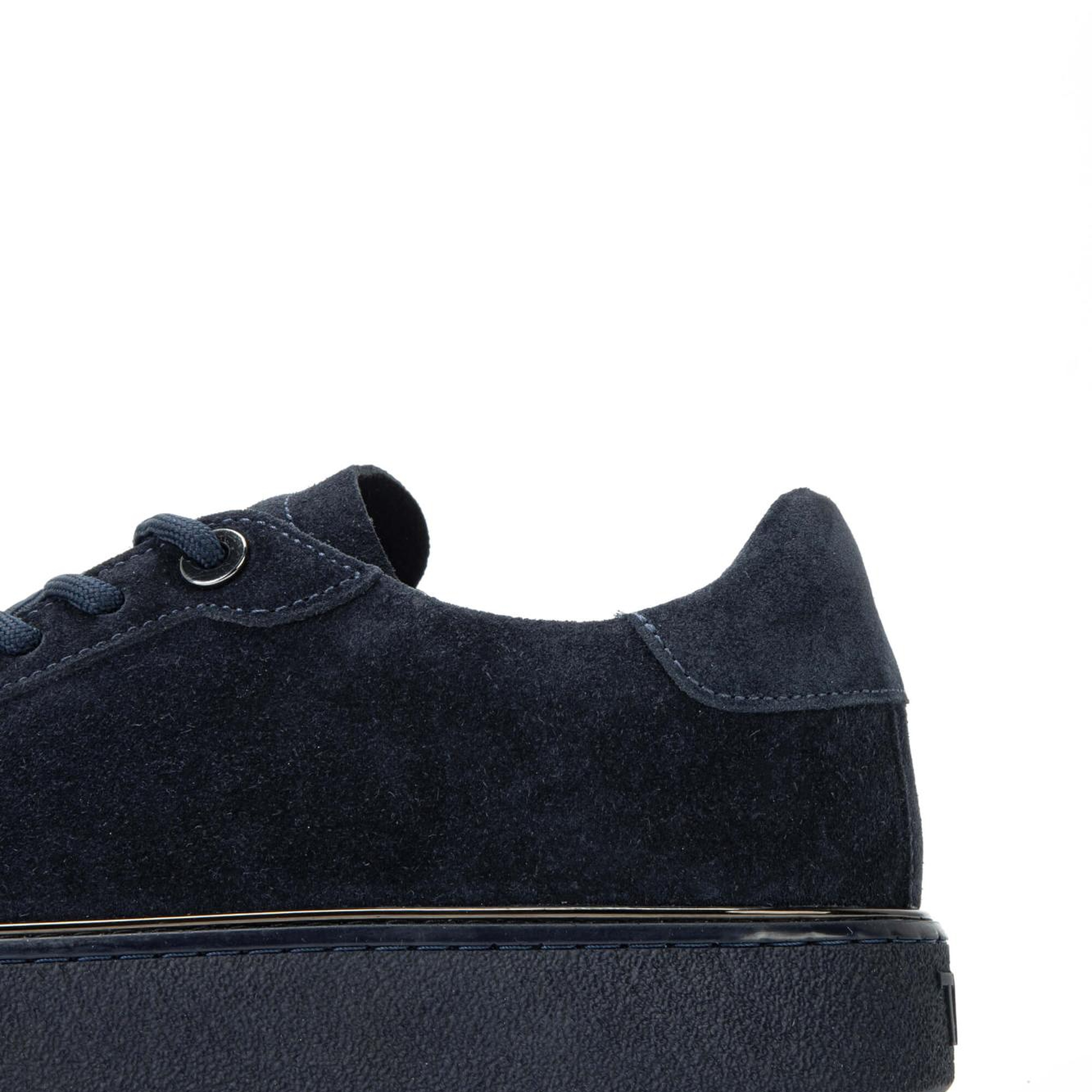 Tamer Tanca Erkek Hakiki Deri Lacivert Süet Sneakers & Spor Ayakkabı