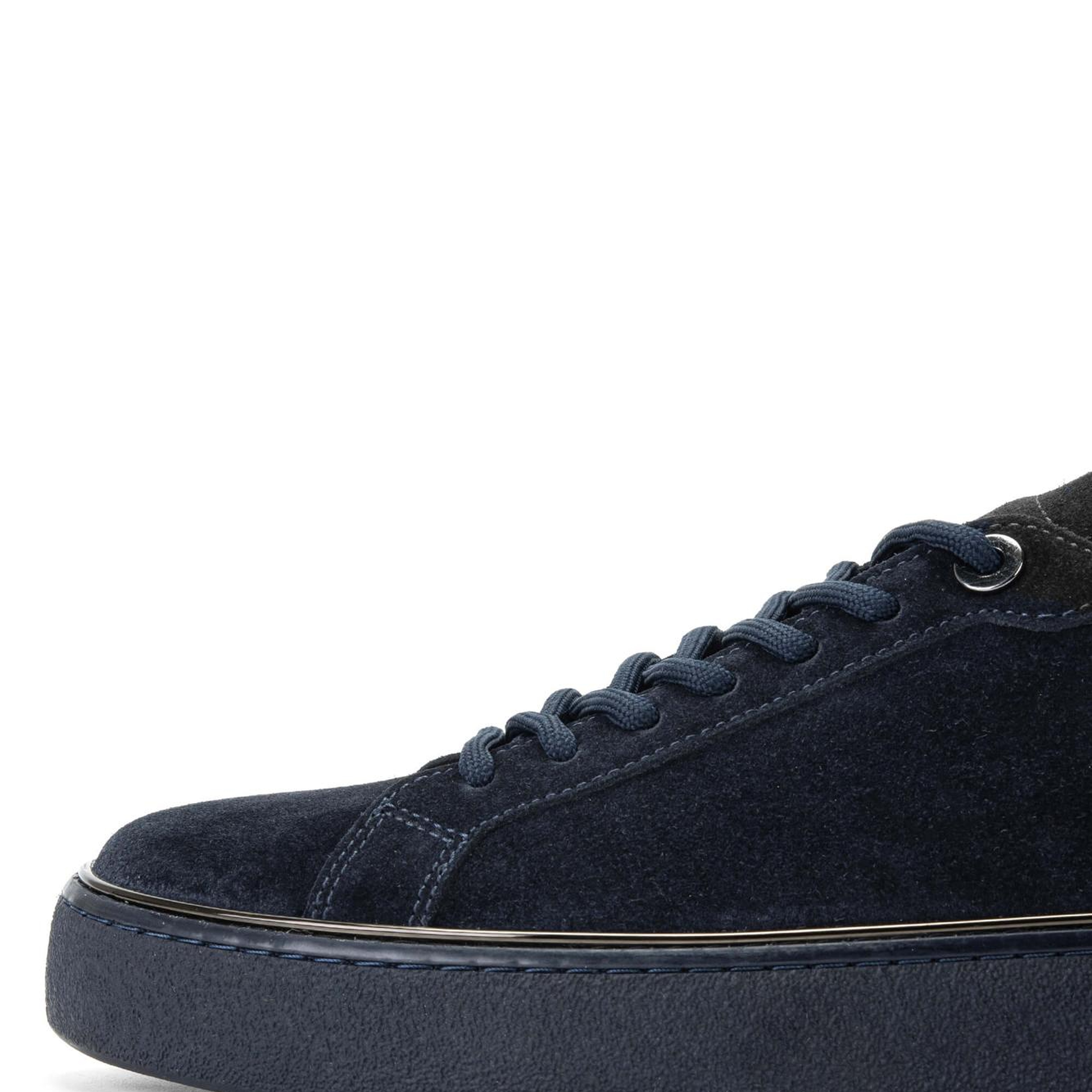 Tamer Tanca Erkek Hakiki Deri Lacivert Süet Sneakers & Spor Ayakkabı