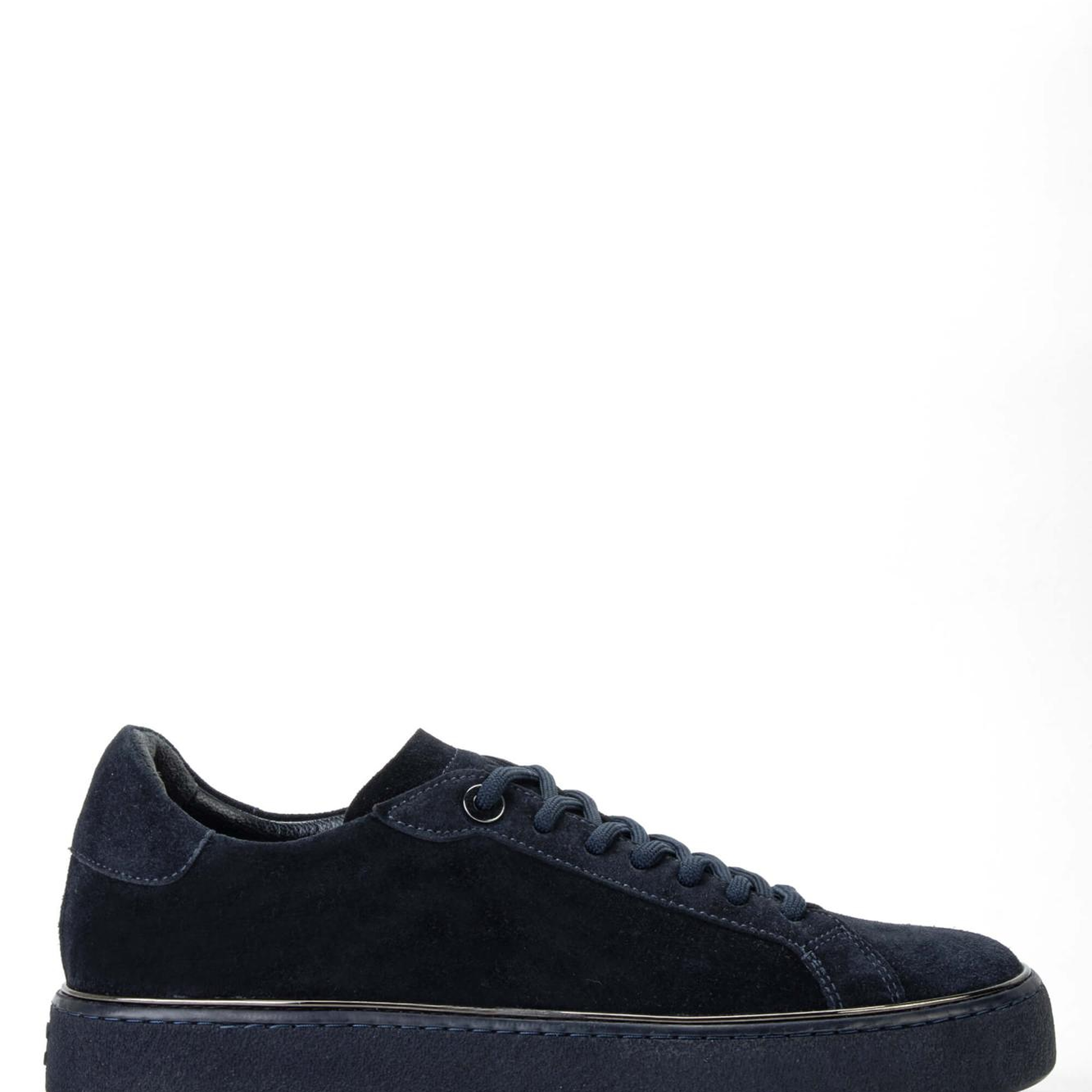 Tamer Tanca Erkek Hakiki Deri Lacivert Süet Sneakers & Spor Ayakkabı