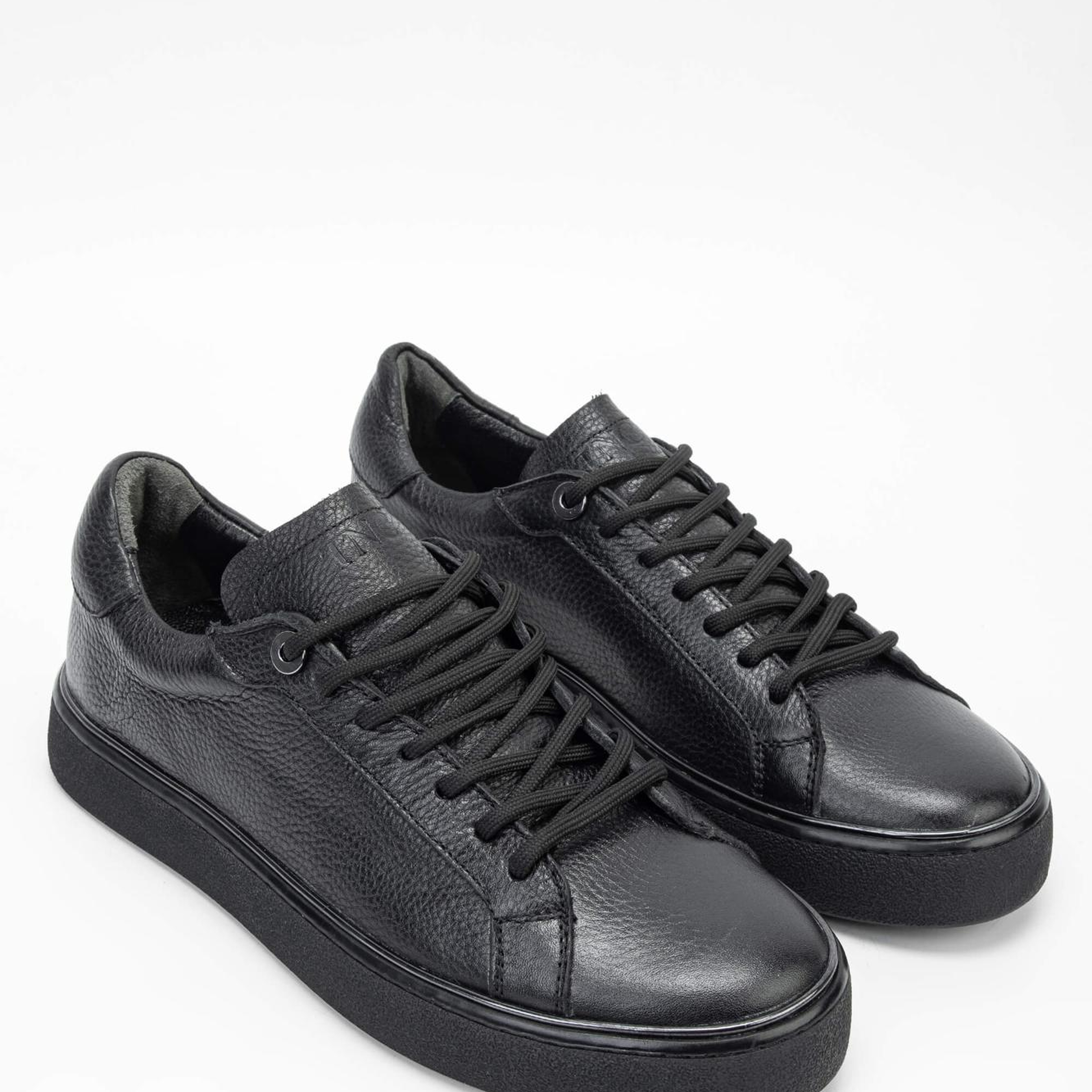 Tamer Tanca Erkek Hakiki Deri Siyah Sneakers & Spor Ayakkabı