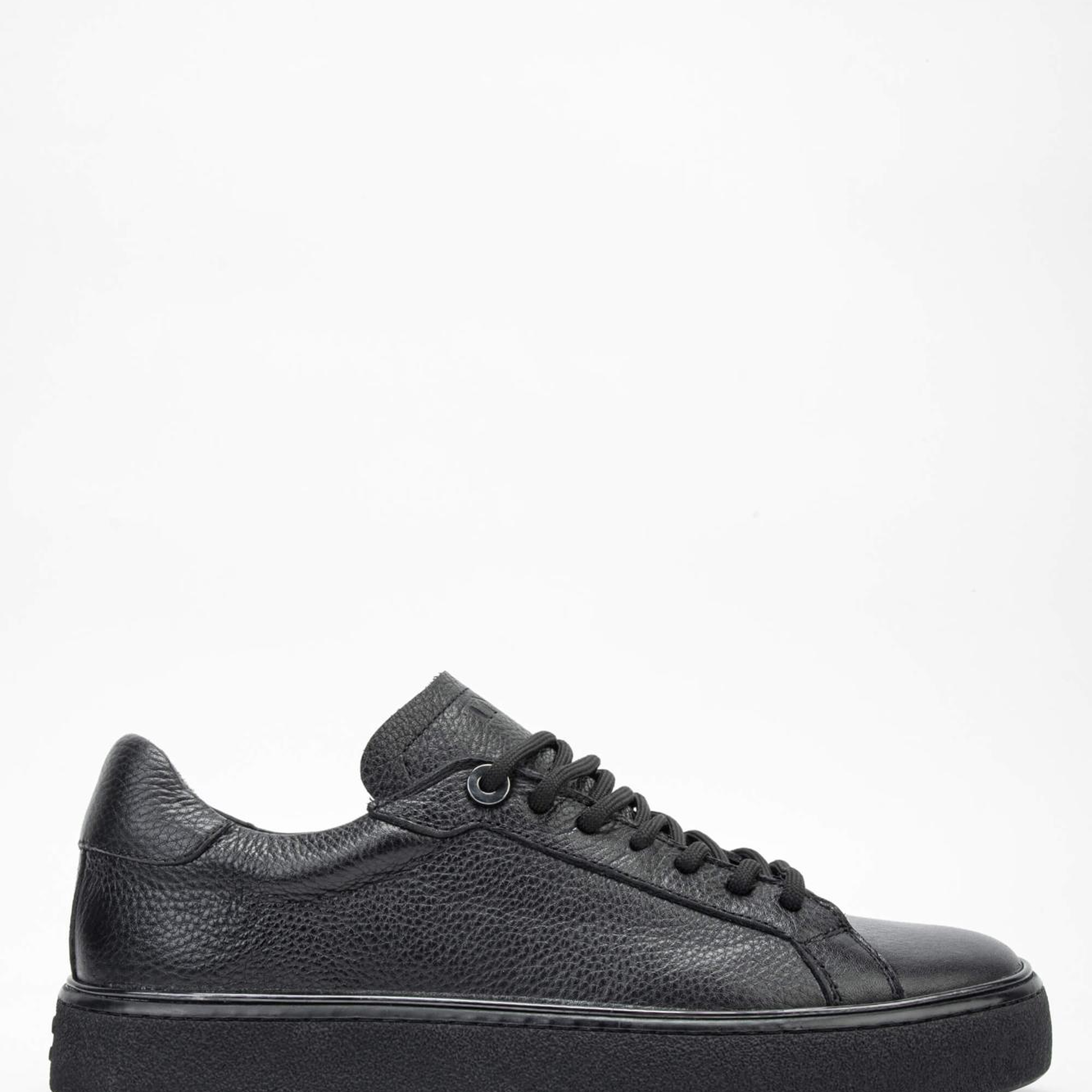 Tamer Tanca Erkek Hakiki Deri Siyah Sneakers & Spor Ayakkabı