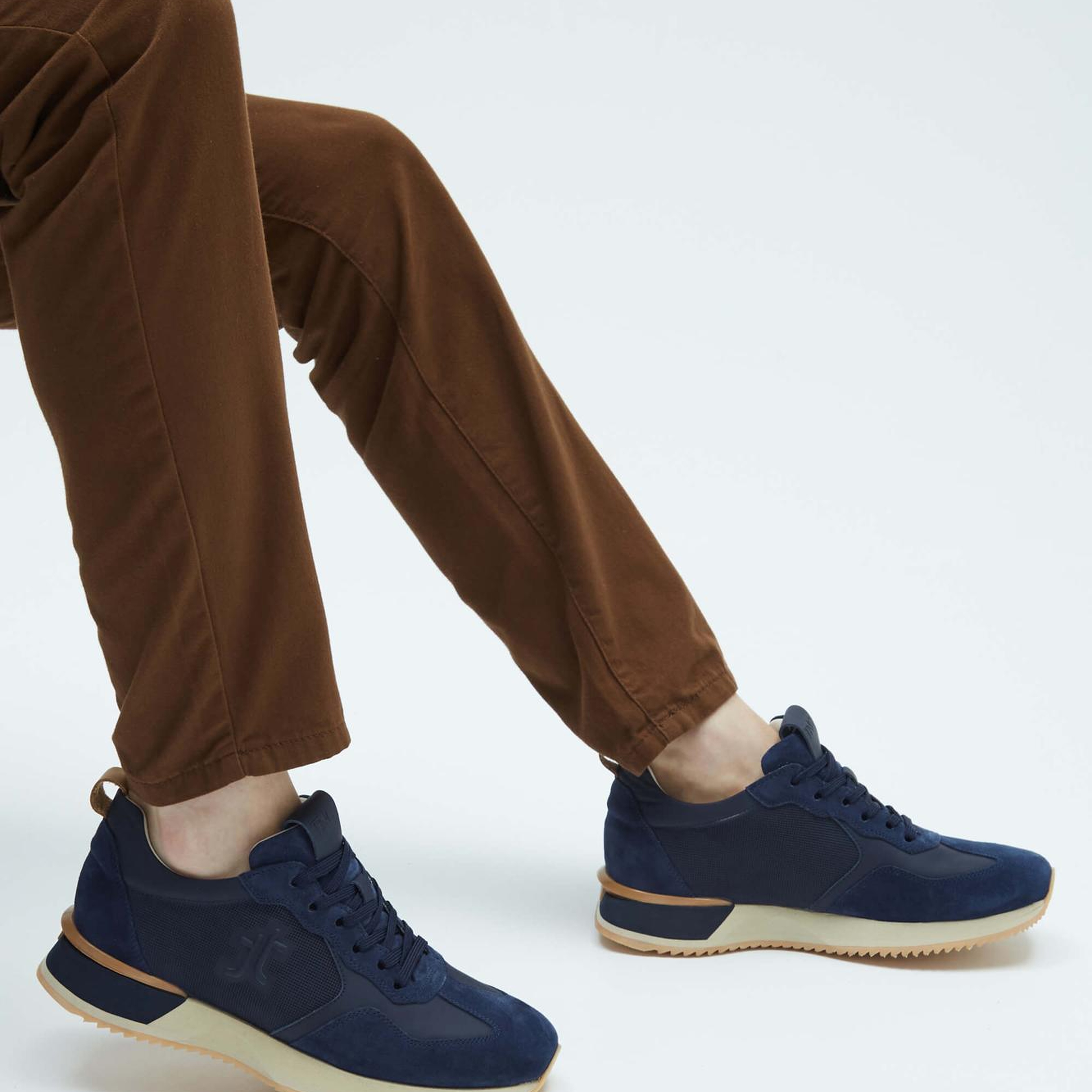 Tamer Tanca Erkek Hakiki Deri Lacivert Sneakers & Spor Ayakkabı